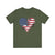 Patriotic Airplanes Heart USA Flag - Unisex Jersey Tee