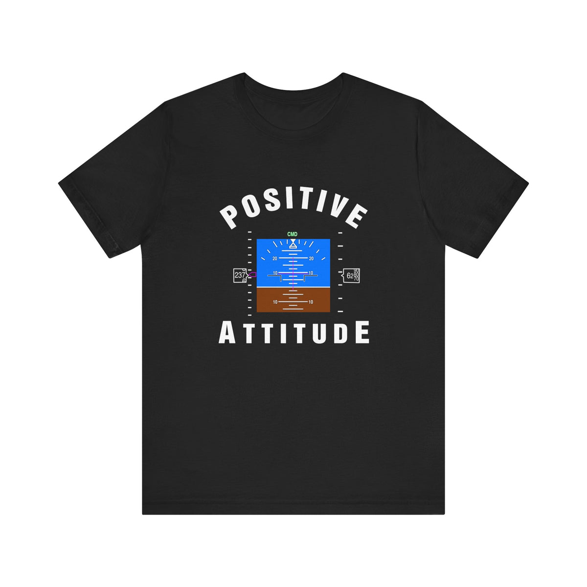 Positive Attitude Unisex Jersey Tee - Perfect for Aviation Enthusiasts