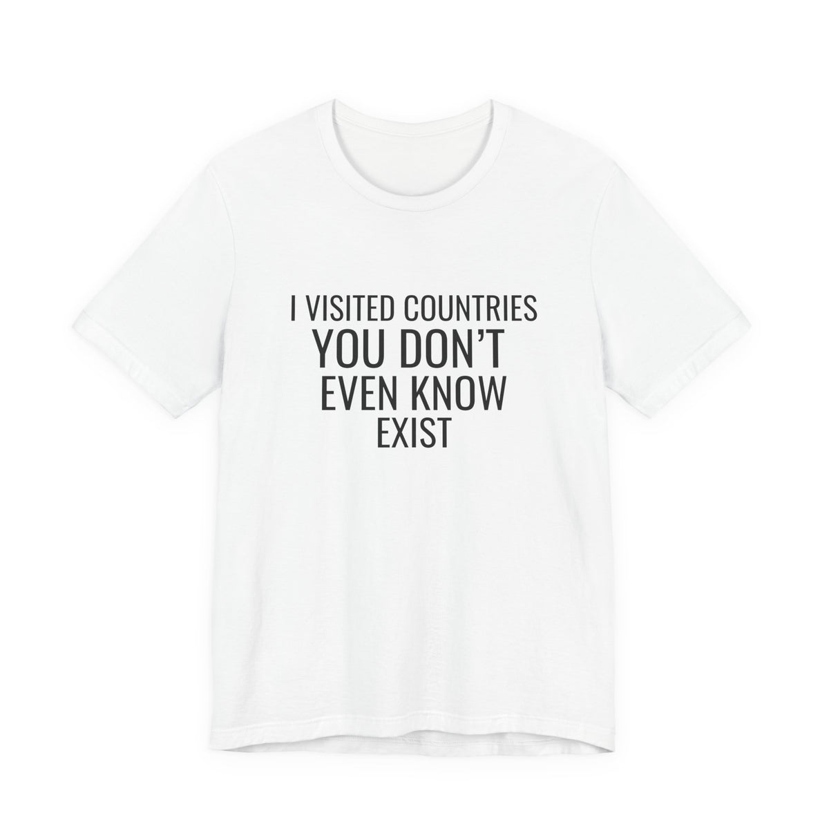I Visited Countries You Don’t Even Know Exist  - Unisex Jersey Tee