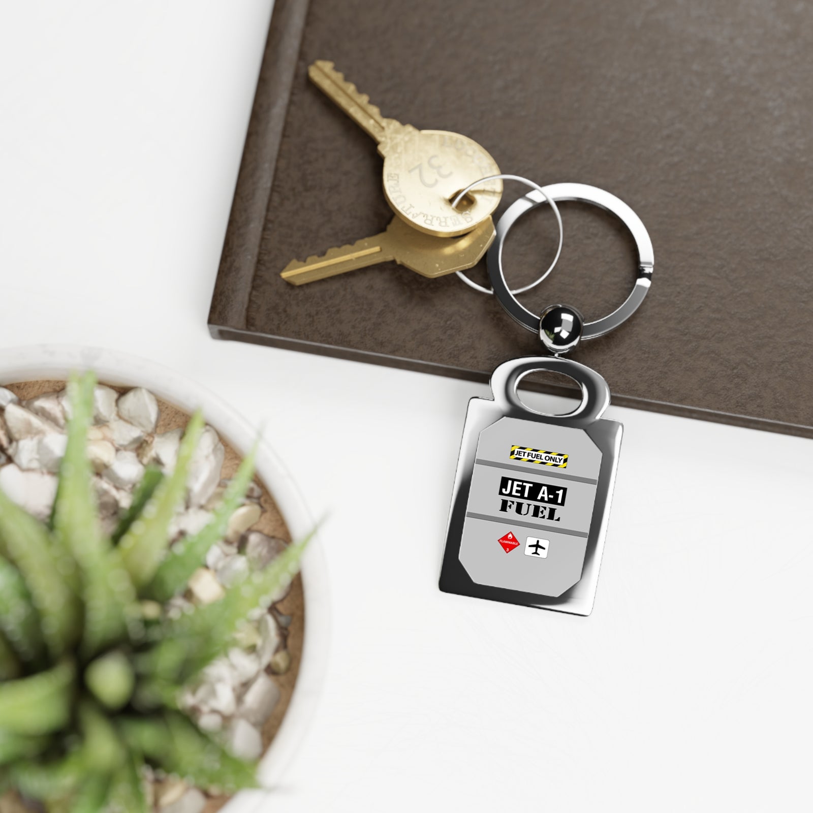 Jet A-1 Fuel - Rectangle Keyring