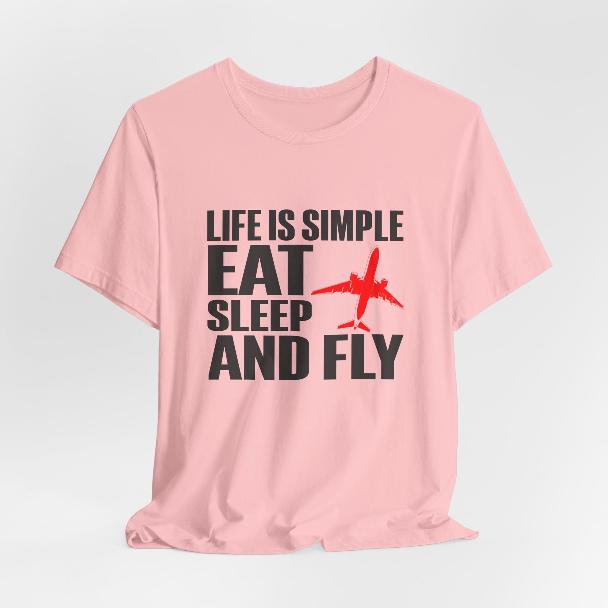 Life Is Simple  Unisex Jersey Tee - Perfect for Aviation Enthusiasts