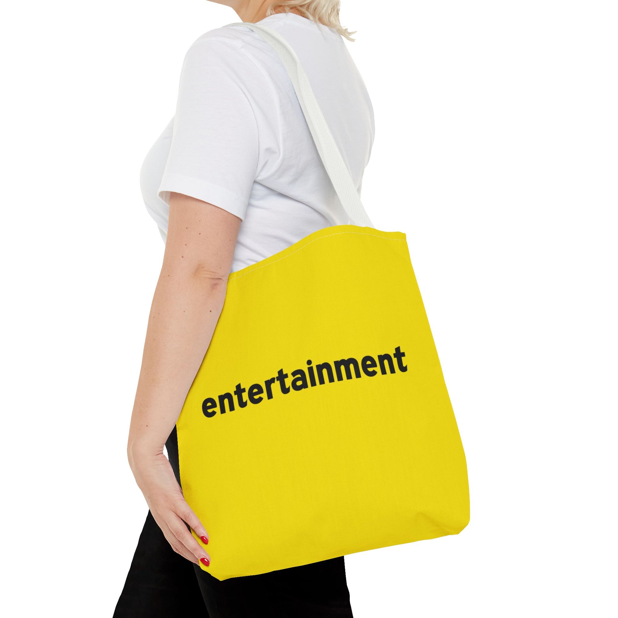 Entertainment Tote Bag — Printed Green Travel Tote