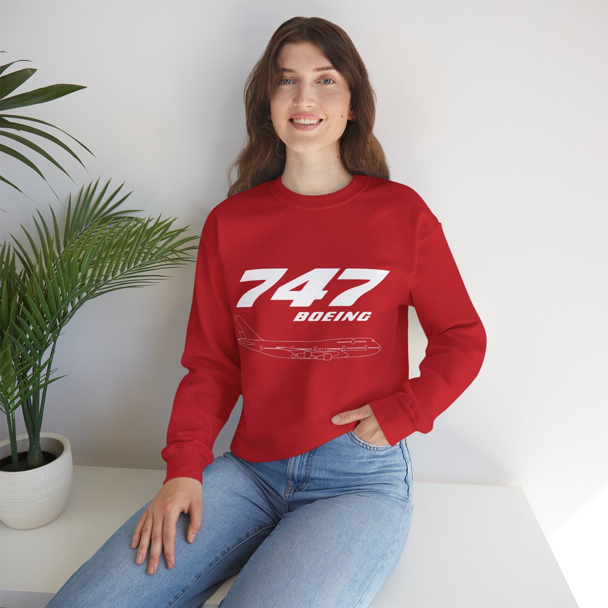 747 Crewneck Sweatshirt - Travel Inspiring Cozy Apparel