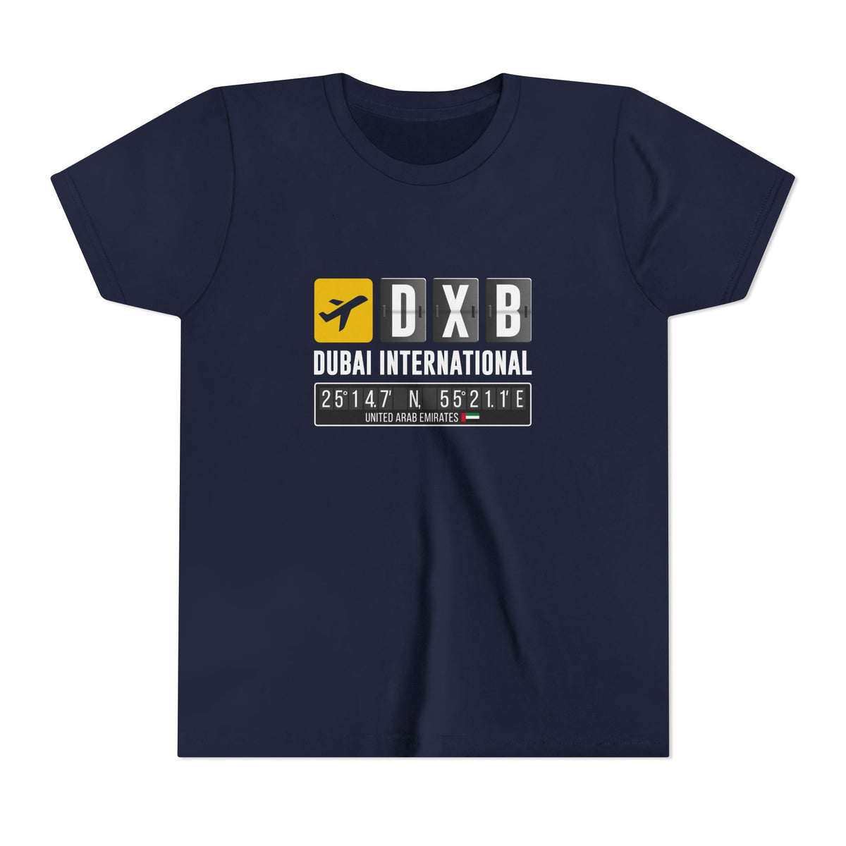 DXB Dubai International Airport   - Unisex Youth Short Sleeve Tee