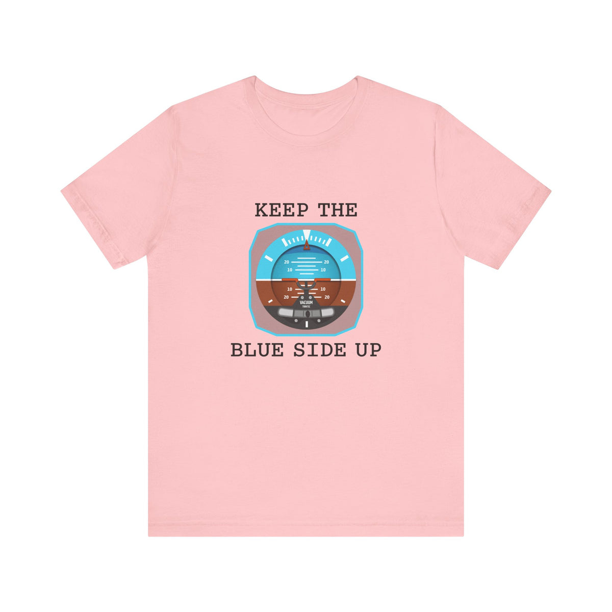 Keep The Blue Side Up Unisex Jersey Tee - Perfect for Aviation Enthusiasts