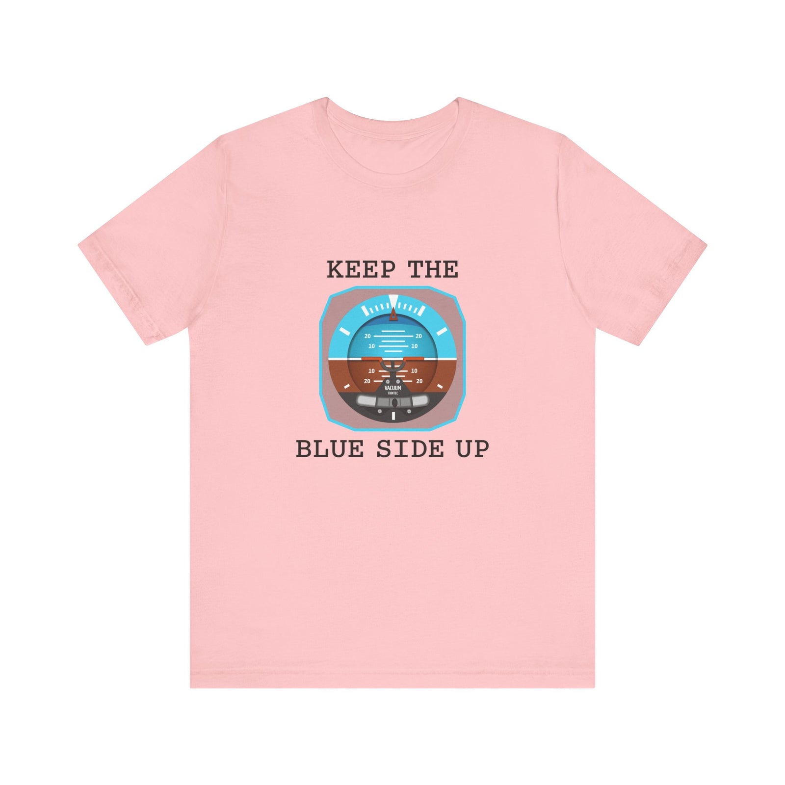 Keep The Blue Side Up Unisex Jersey Tee - Perfect for Aviation Enthusiasts