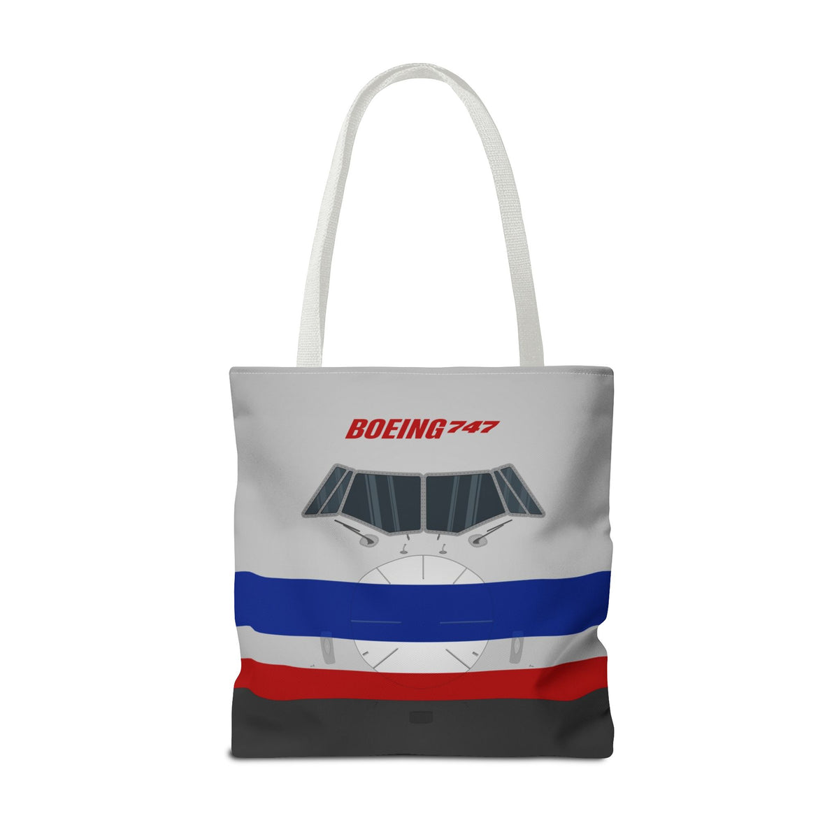 AA 747 Tote Bag — Printed Green Travel Tote