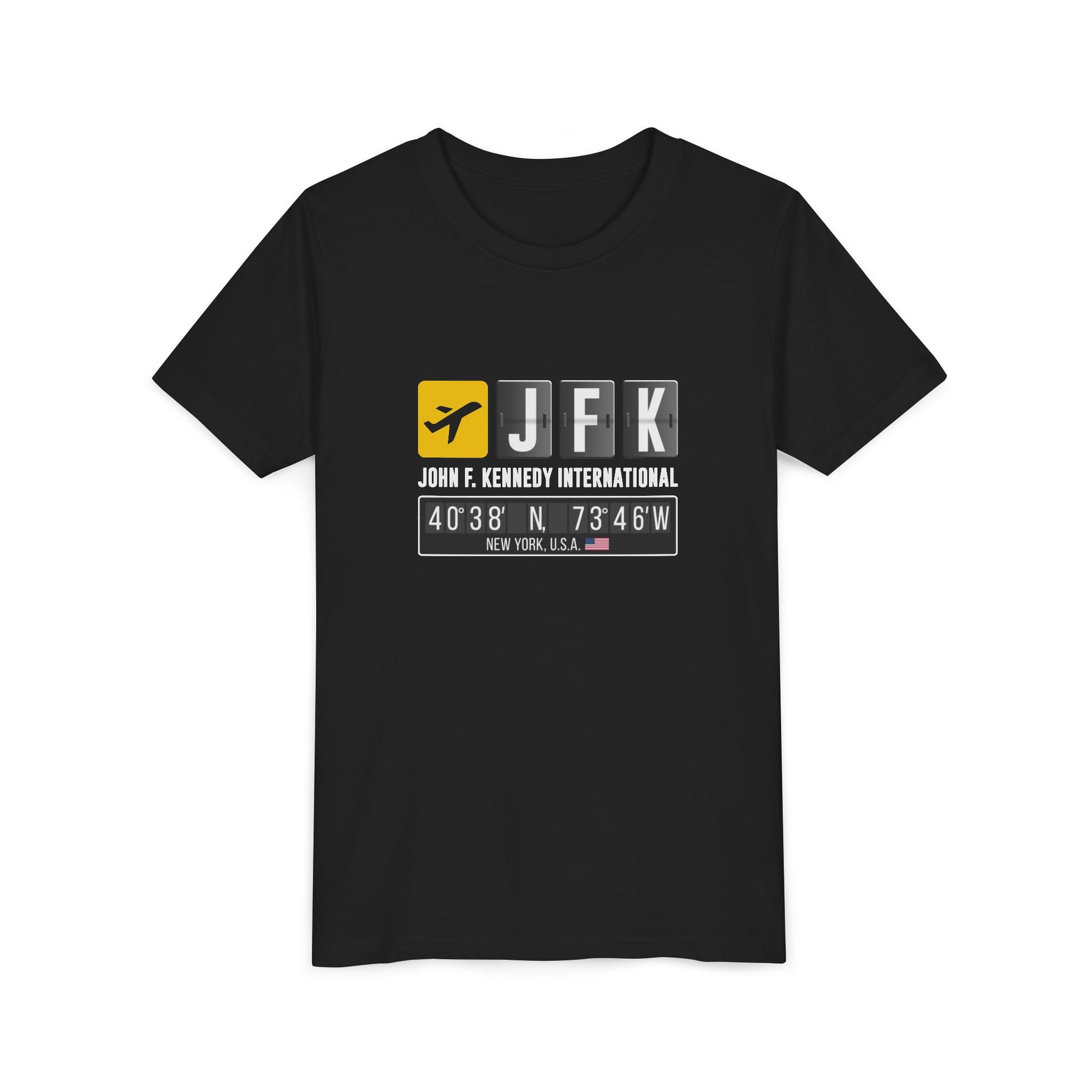 JFK John F. Kennedy International Airport - Unisex Youth Short Sleeve Tee
