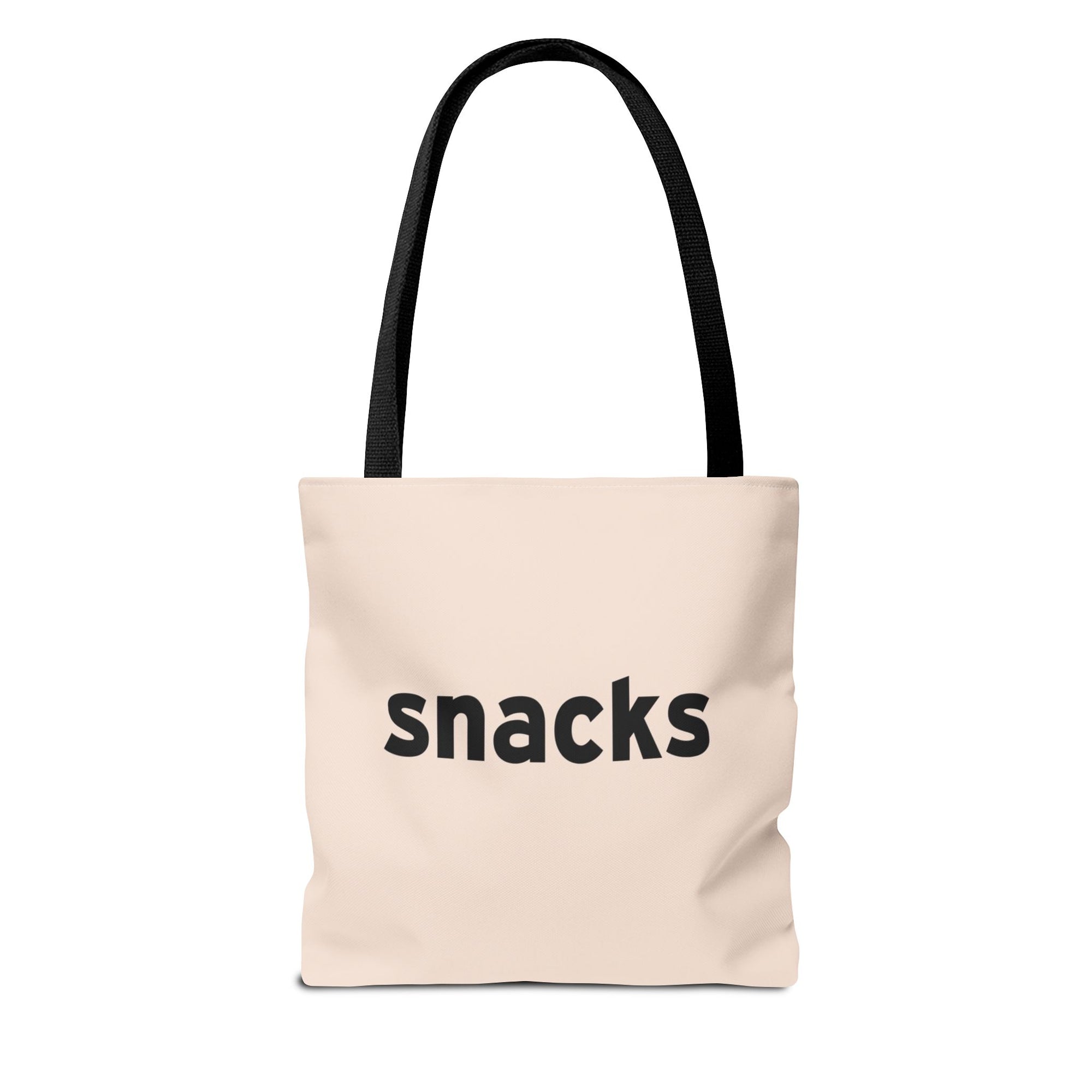 Snacks Tote Bag — Printed Green Travel Tote