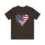Patriotic Airplanes Heart USA Flag - Unisex Jersey Tee