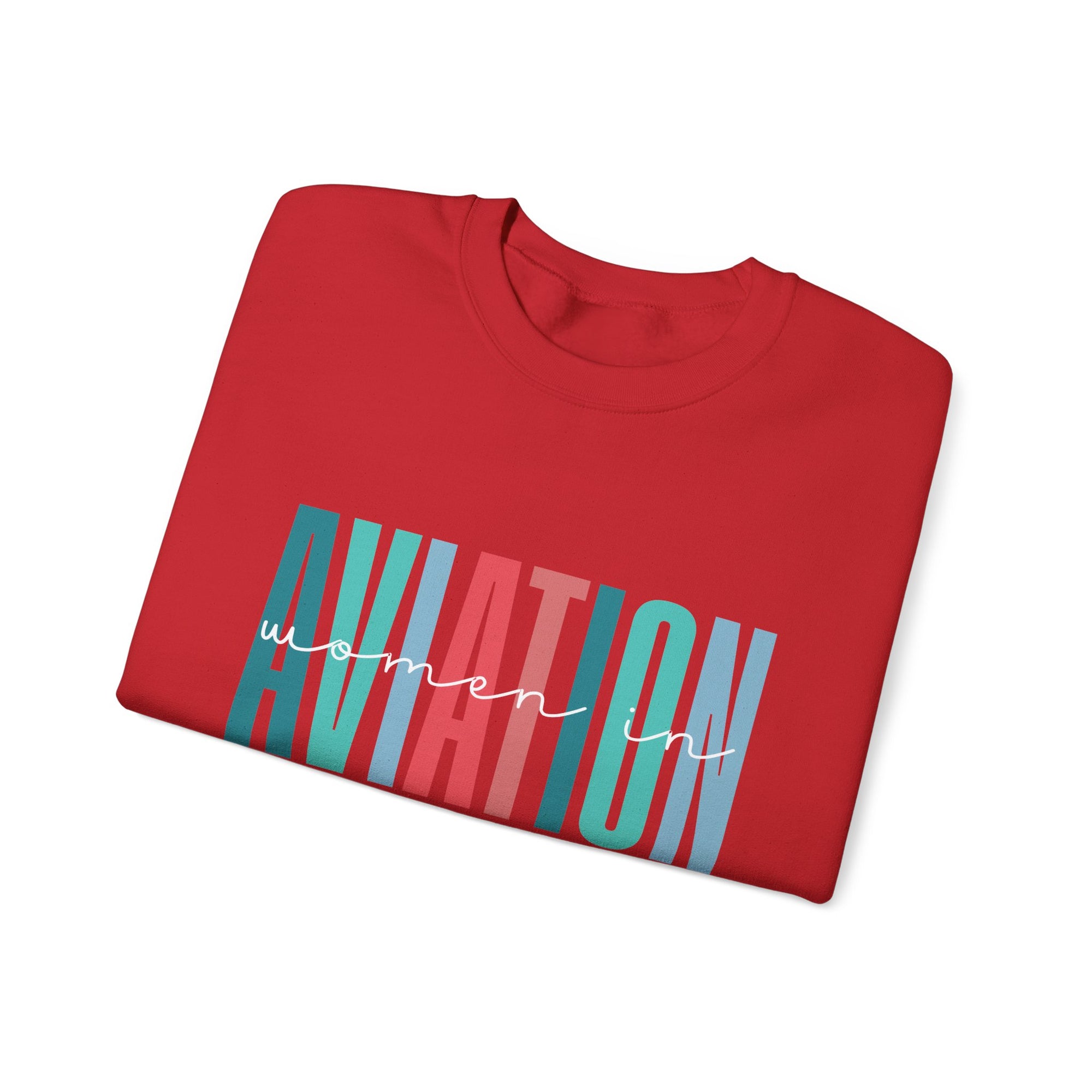 Woman In Aviation Crewneck Sweatshirt - Travel Inspiring Cozy Apparel