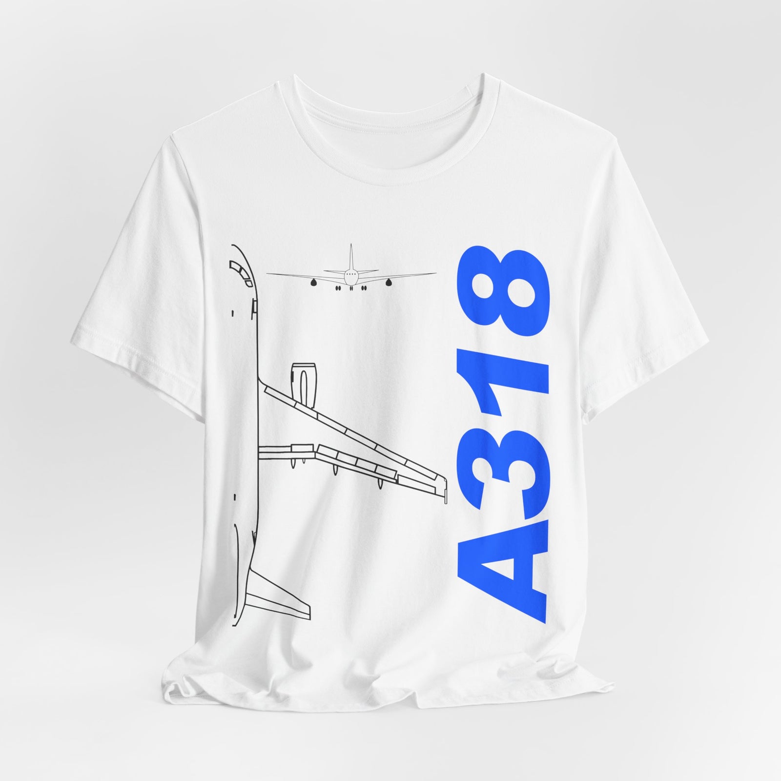 Airbus A318 Unisex Jersey Tee - Perfect for Aviation Enthusiasts