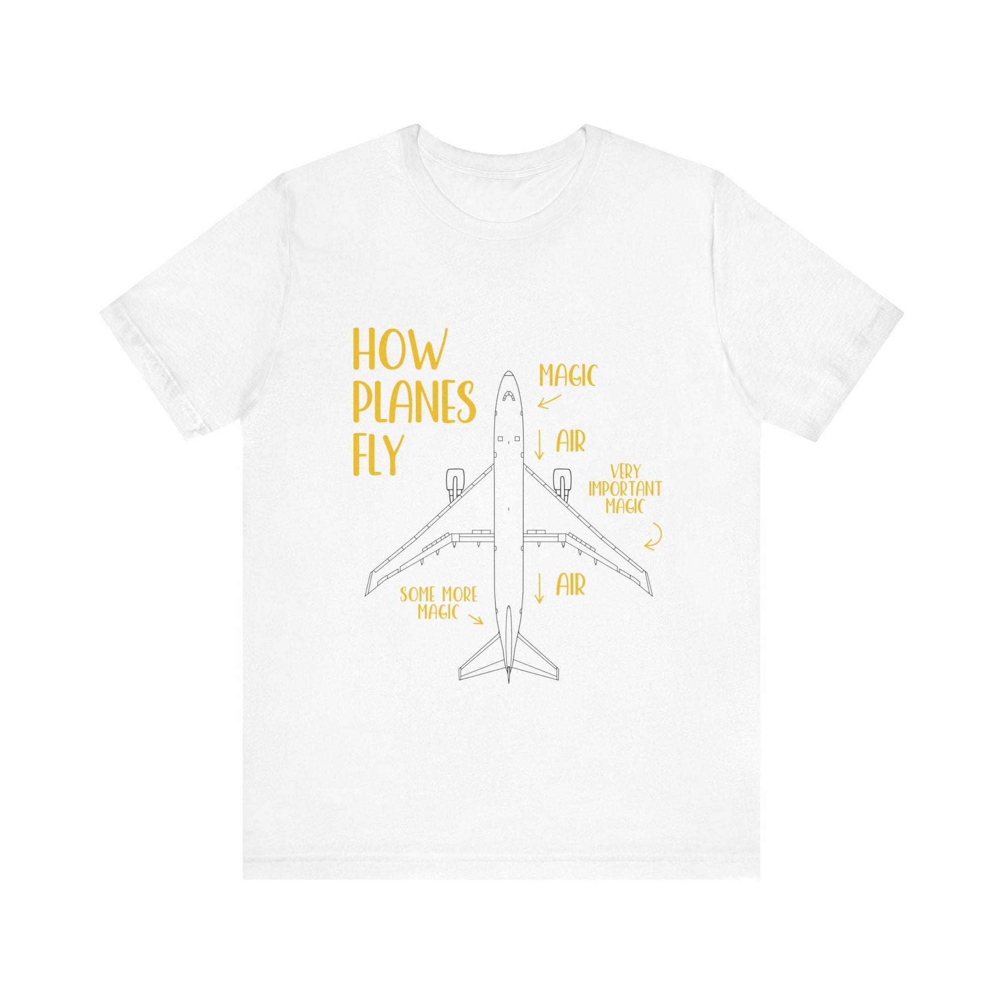 How Planes Fly?  - Unisex Jersey Tee