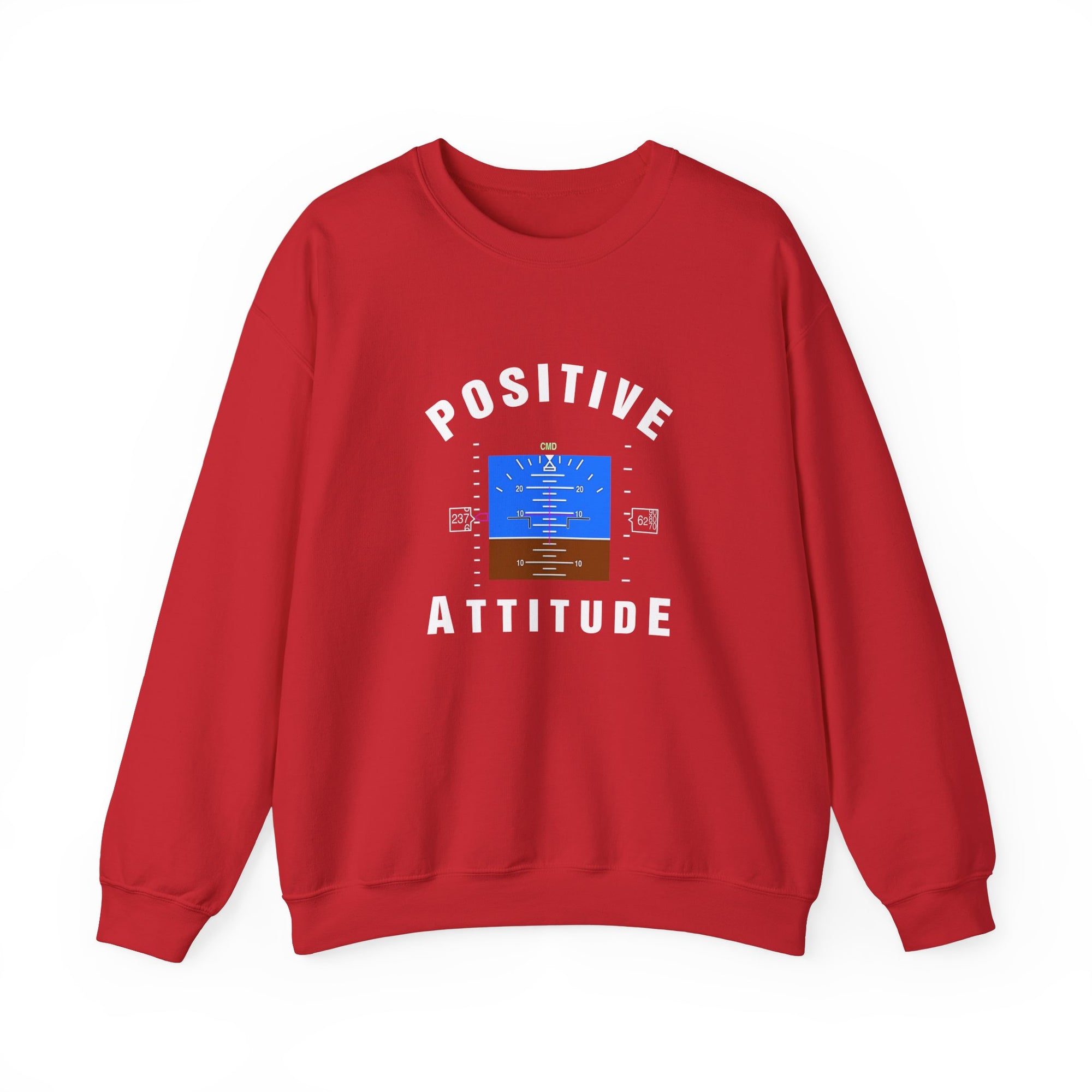Positive Attitude Crewneck Sweatshirt - Travel Inspiring Cozy Apparel