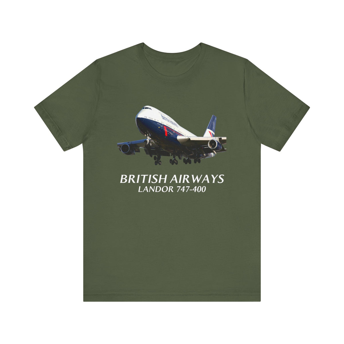 British Airways Landor 747-400   - Unisex Jersey Tee