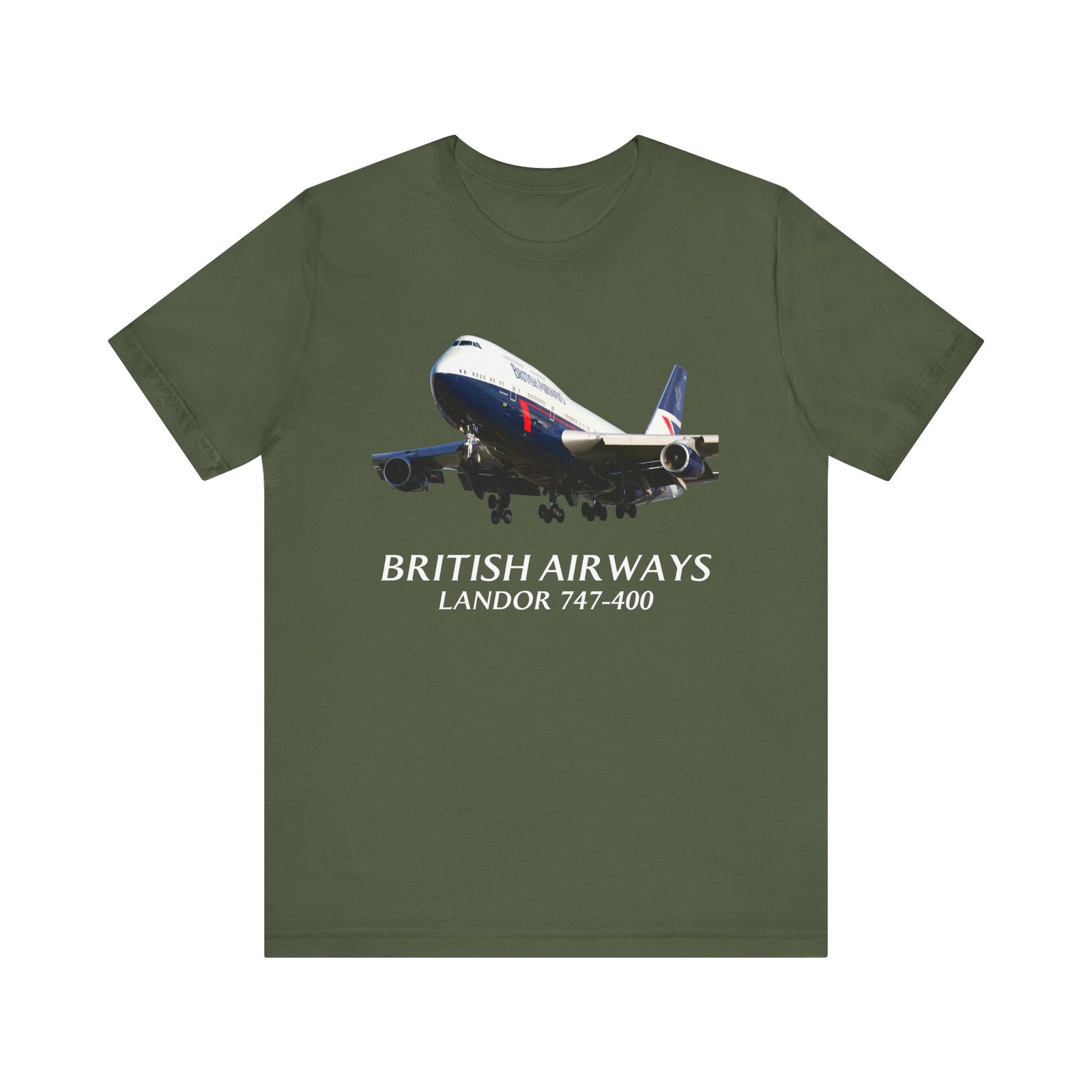 British Airways Landor 747-400   - Unisex Jersey Tee