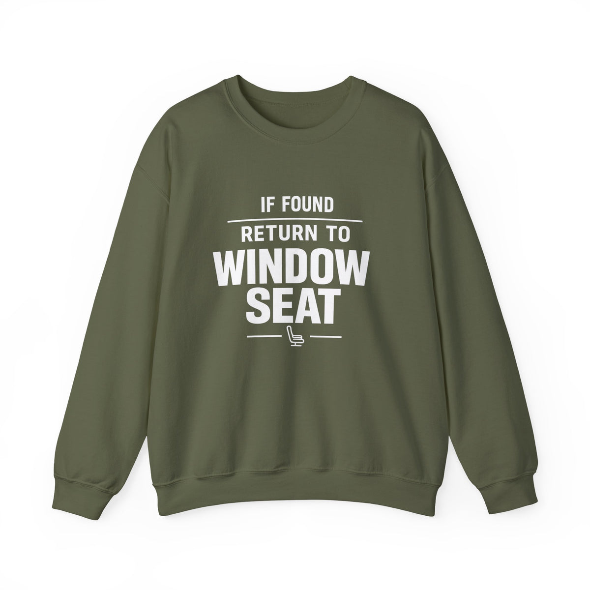If Found Return to Window Seat -  Crewneck Sweatshirt