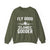 Fly Good Land Gooder Crewneck Sweatshirt - Travel Inspiring Cozy Apparel