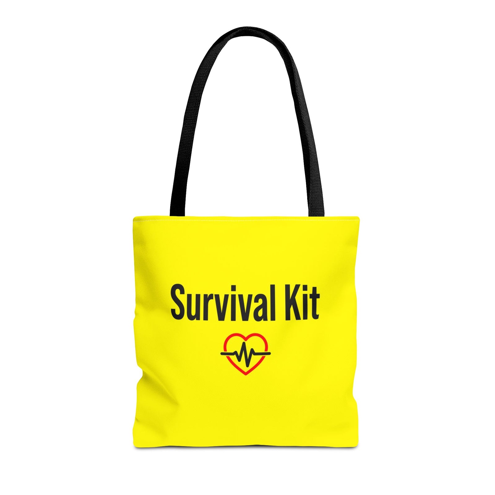 Survival Kit Tote Bag — Printed Green Travel Tote