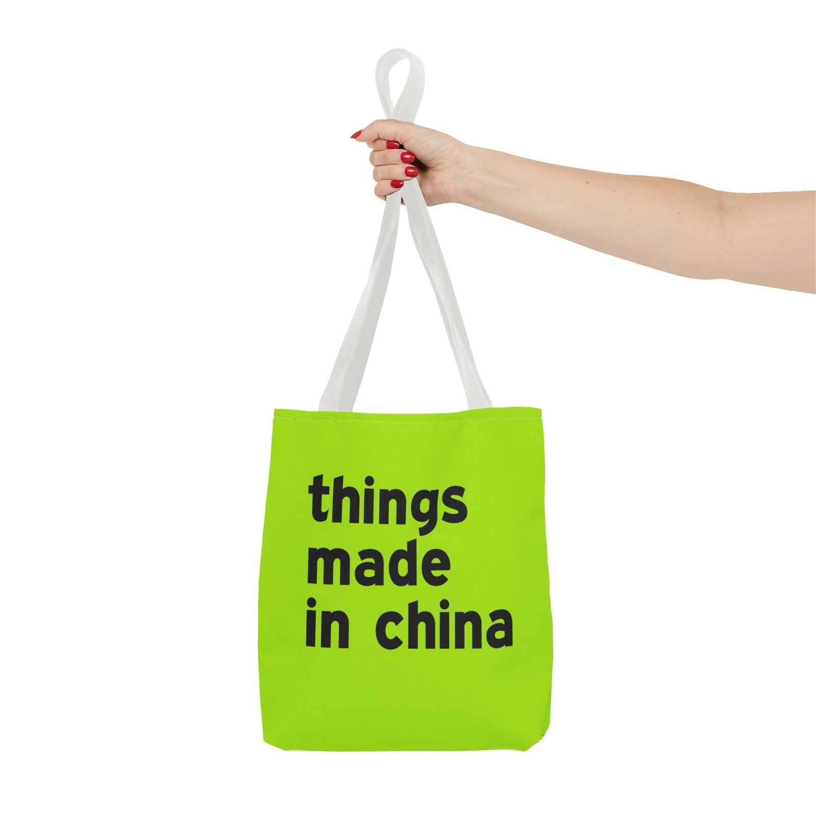 Things Made In China Tote Bag — Printed Green Travel Tote