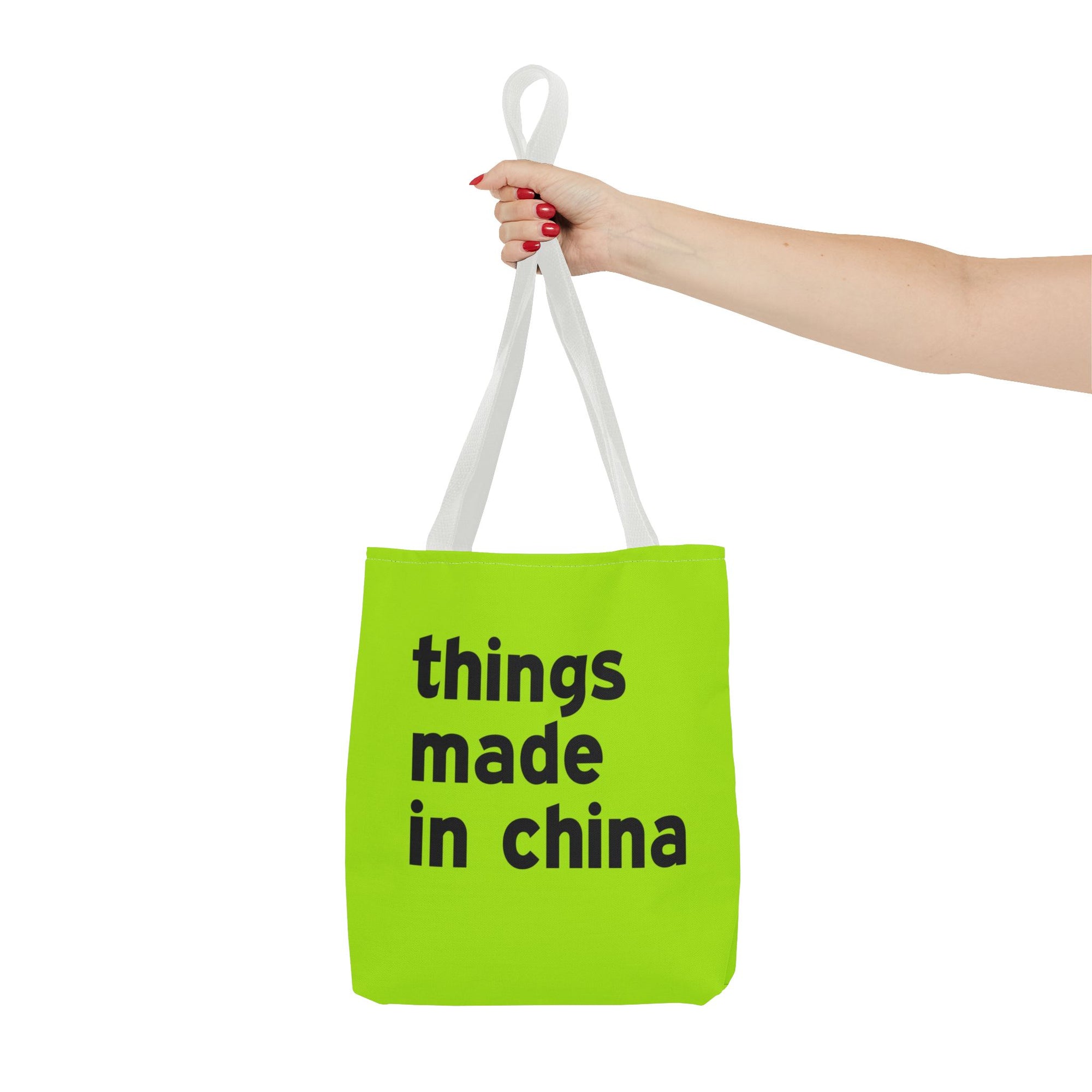 Things Made In China Tote Bag — Printed Green Travel Tote