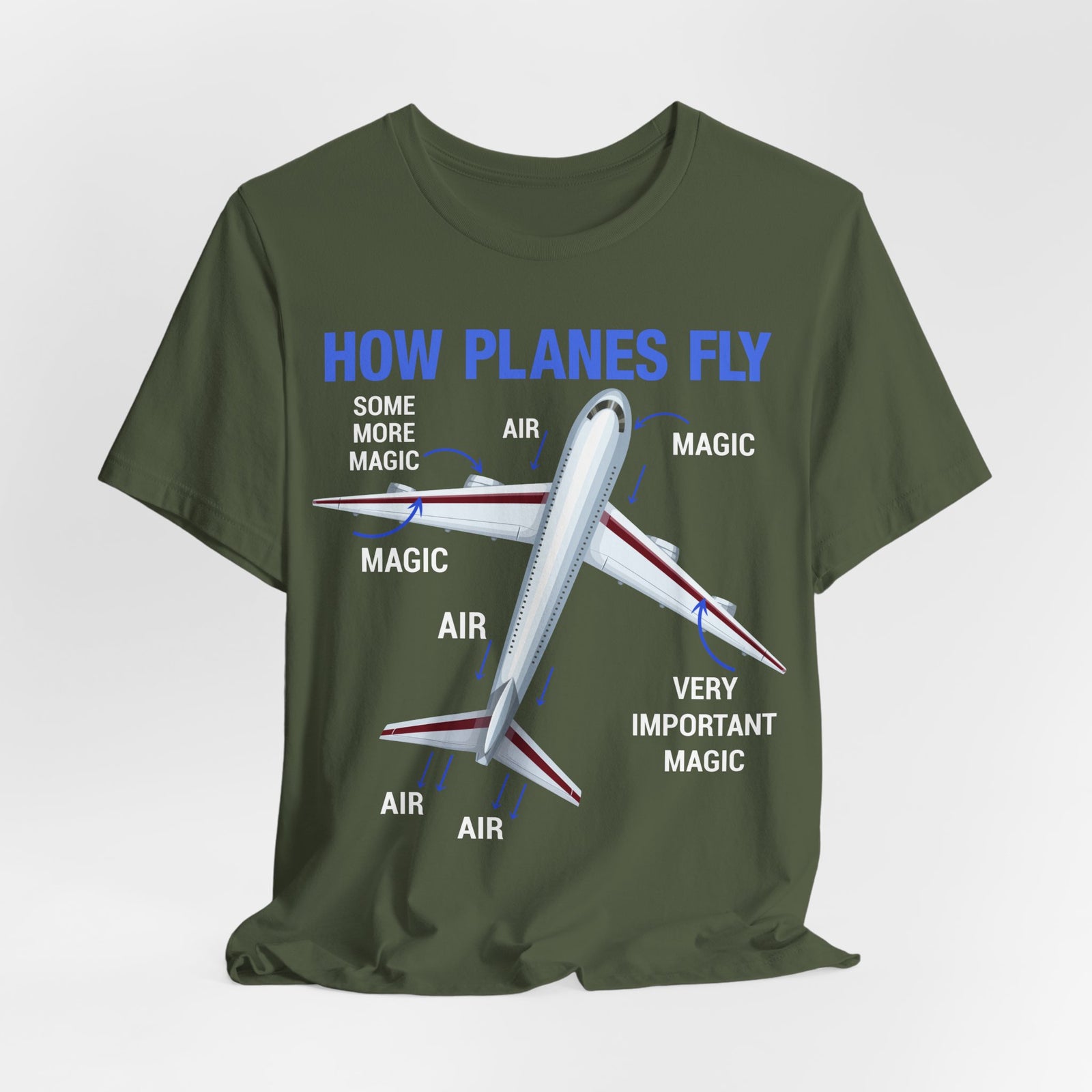 How Planes Fly - Unisex Jersey Tee