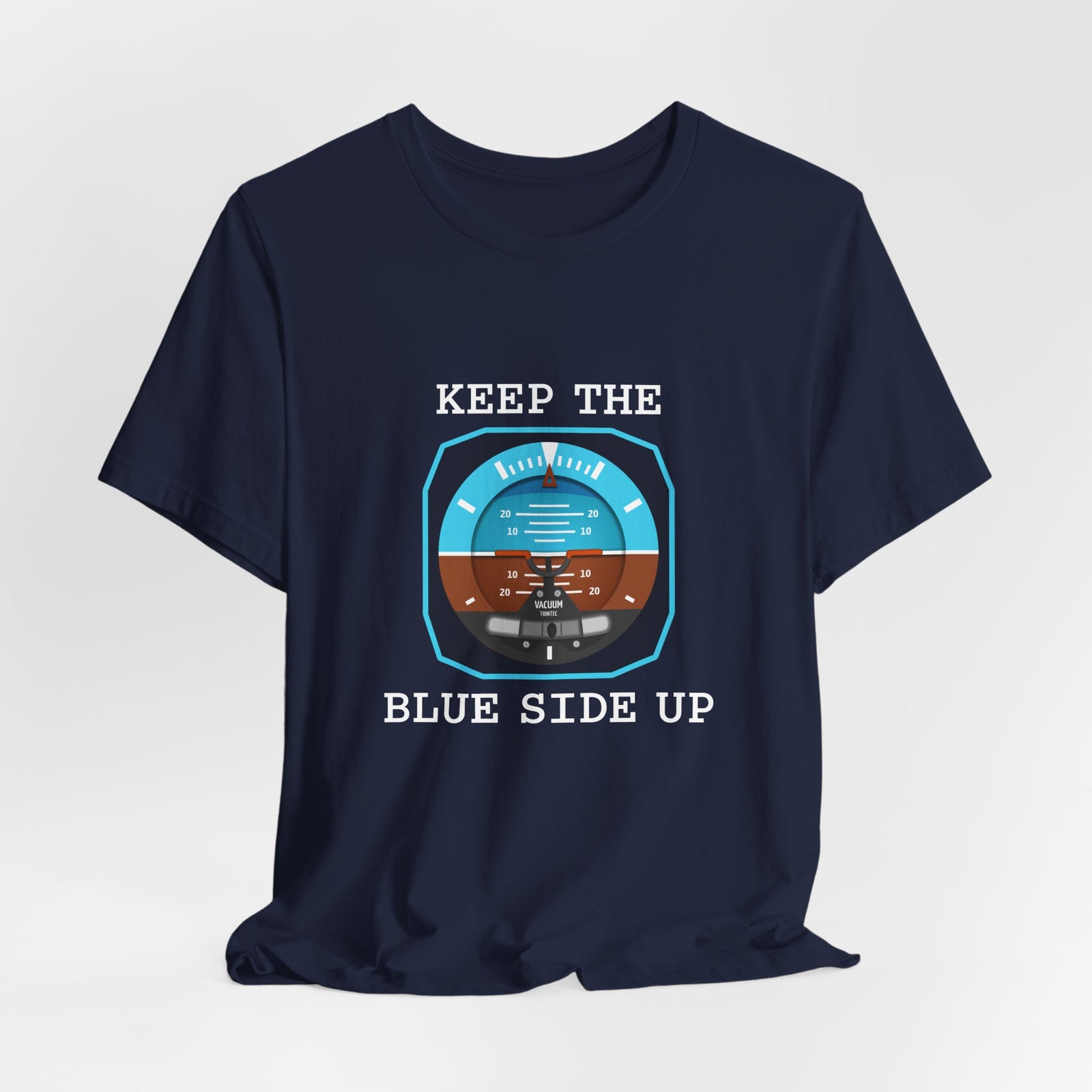 Keep The Blue Side Up Unisex Jersey Tee - Perfect for Aviation Enthusiasts