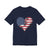 Patriotic Airplanes Heart USA Flag - Unisex Jersey Tee