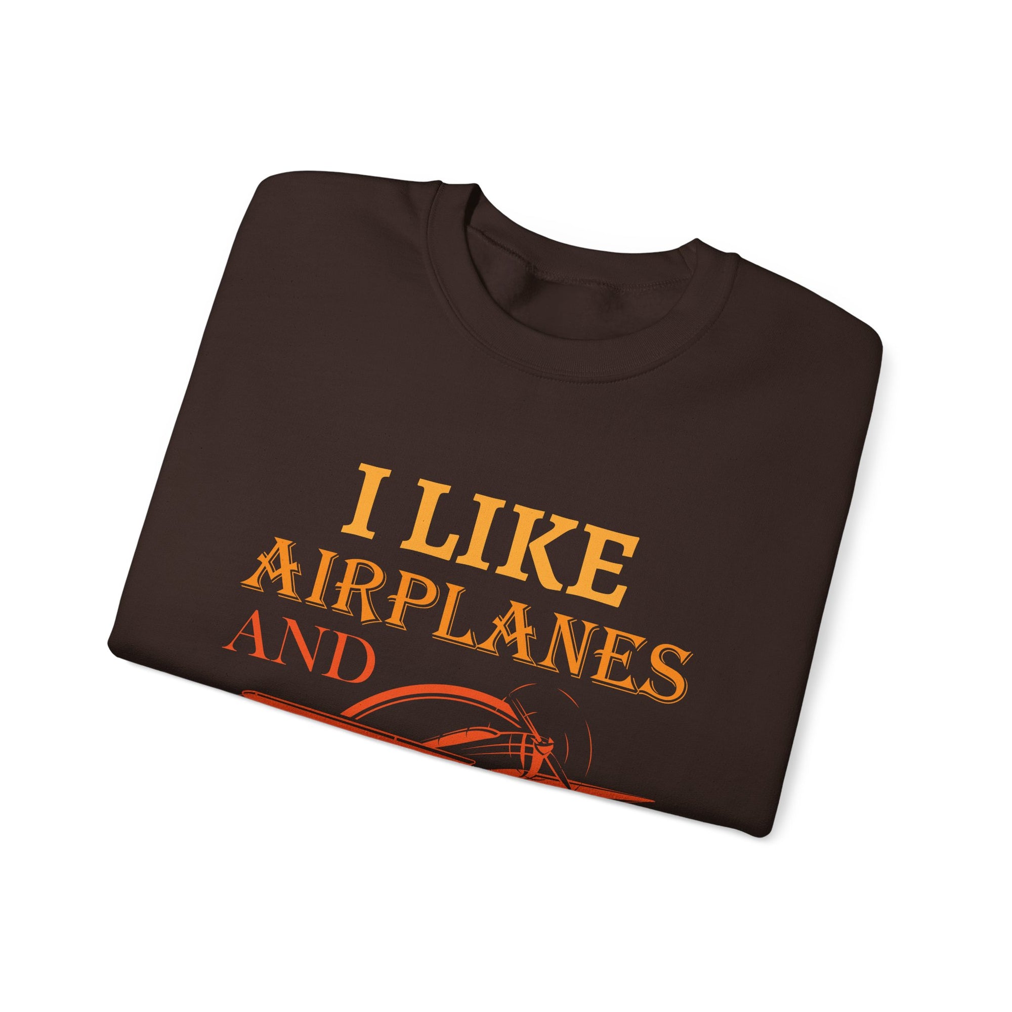 I Like Airplanes And Maybe 3 People -  Unisex Crewneck Sweatshirt