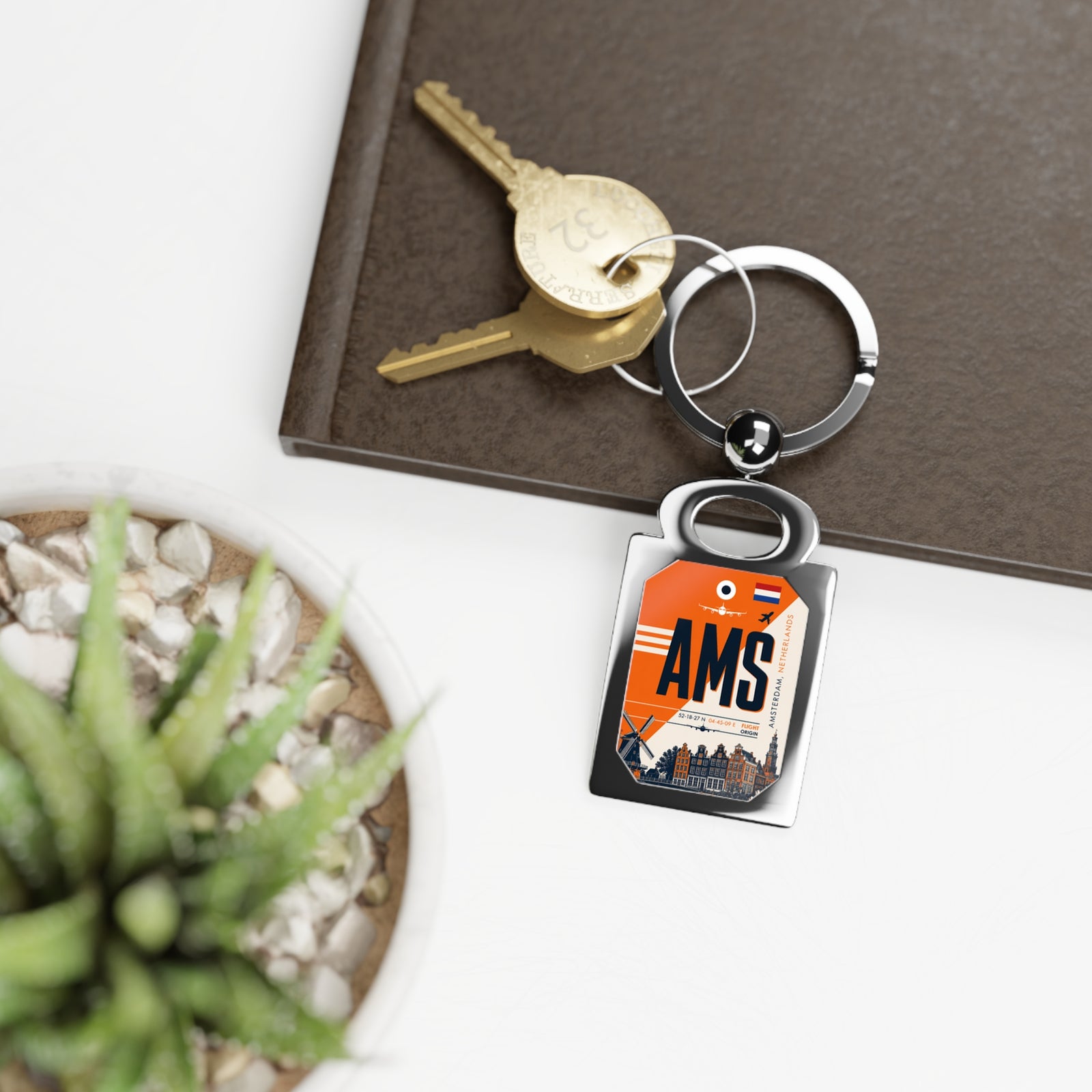 AMS- Rectangle Keyring