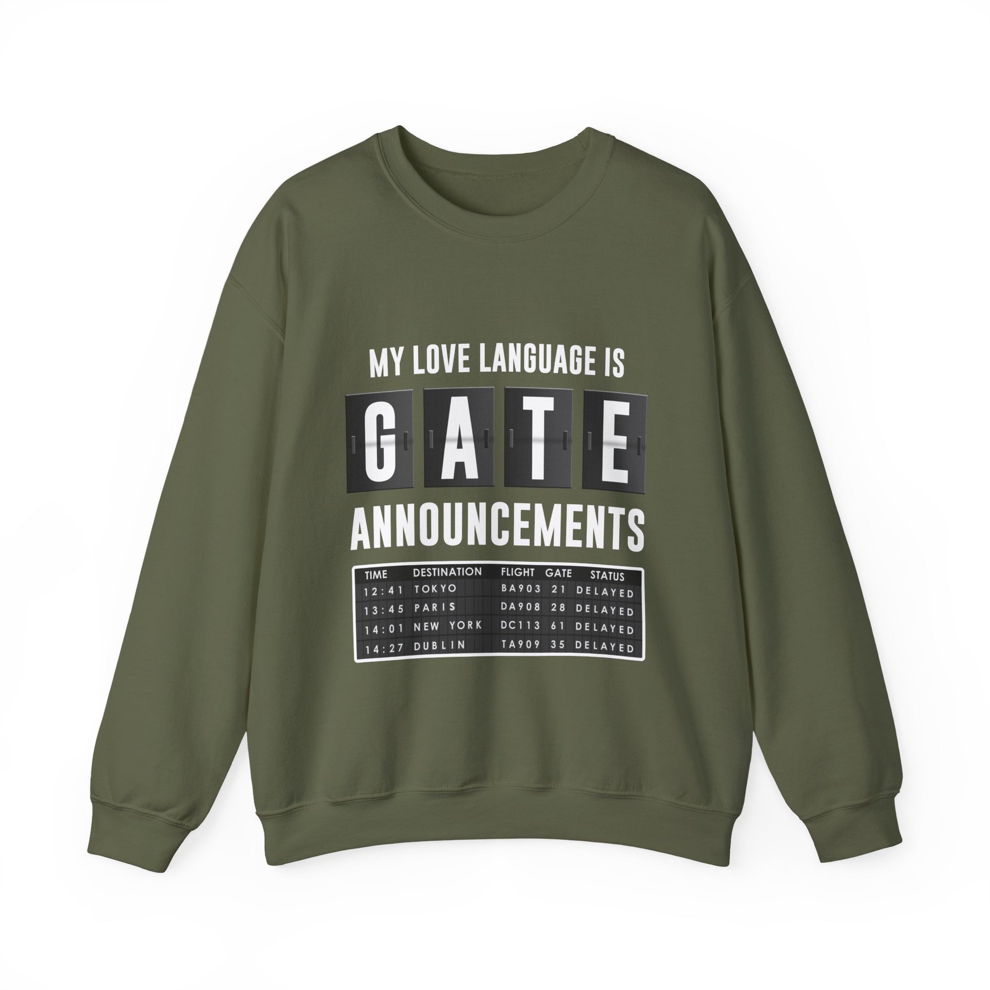 My Love Language Is Gate Announcement  -  Crewneck Sweatshirt