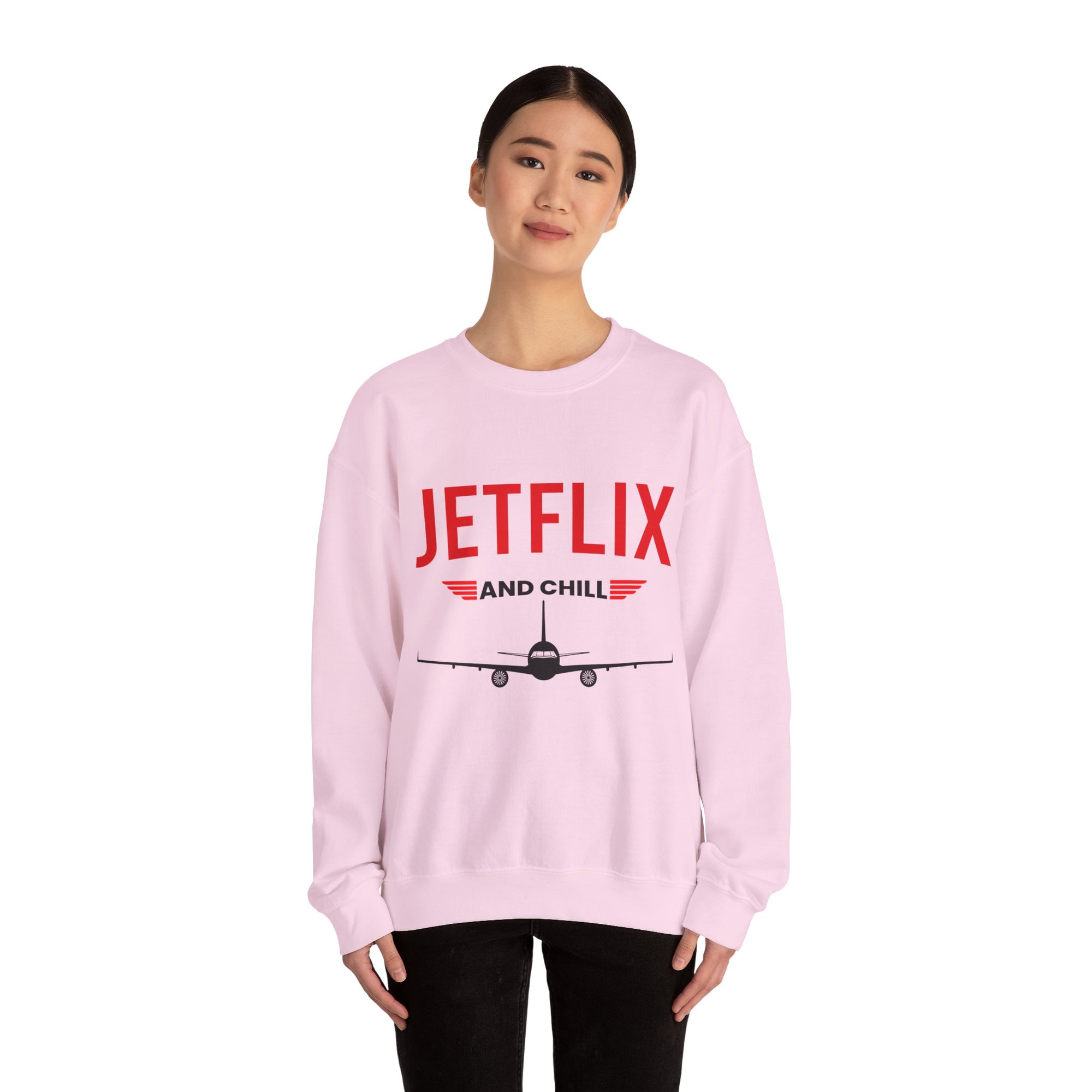 JetFlix And Chill  -  Crewneck Sweatshirt