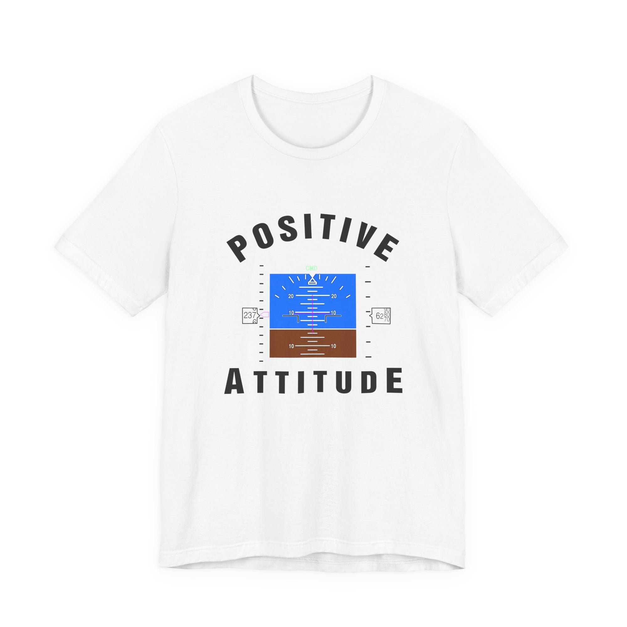 Positive Attitude Unisex Jersey Tee - Perfect for Aviation Enthusiasts