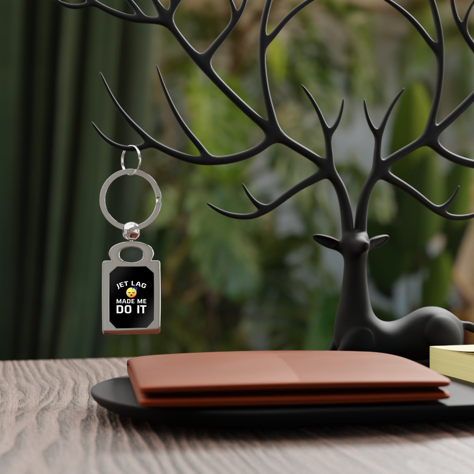 Jet Lag Made Me Do It - Rectangle Keyring