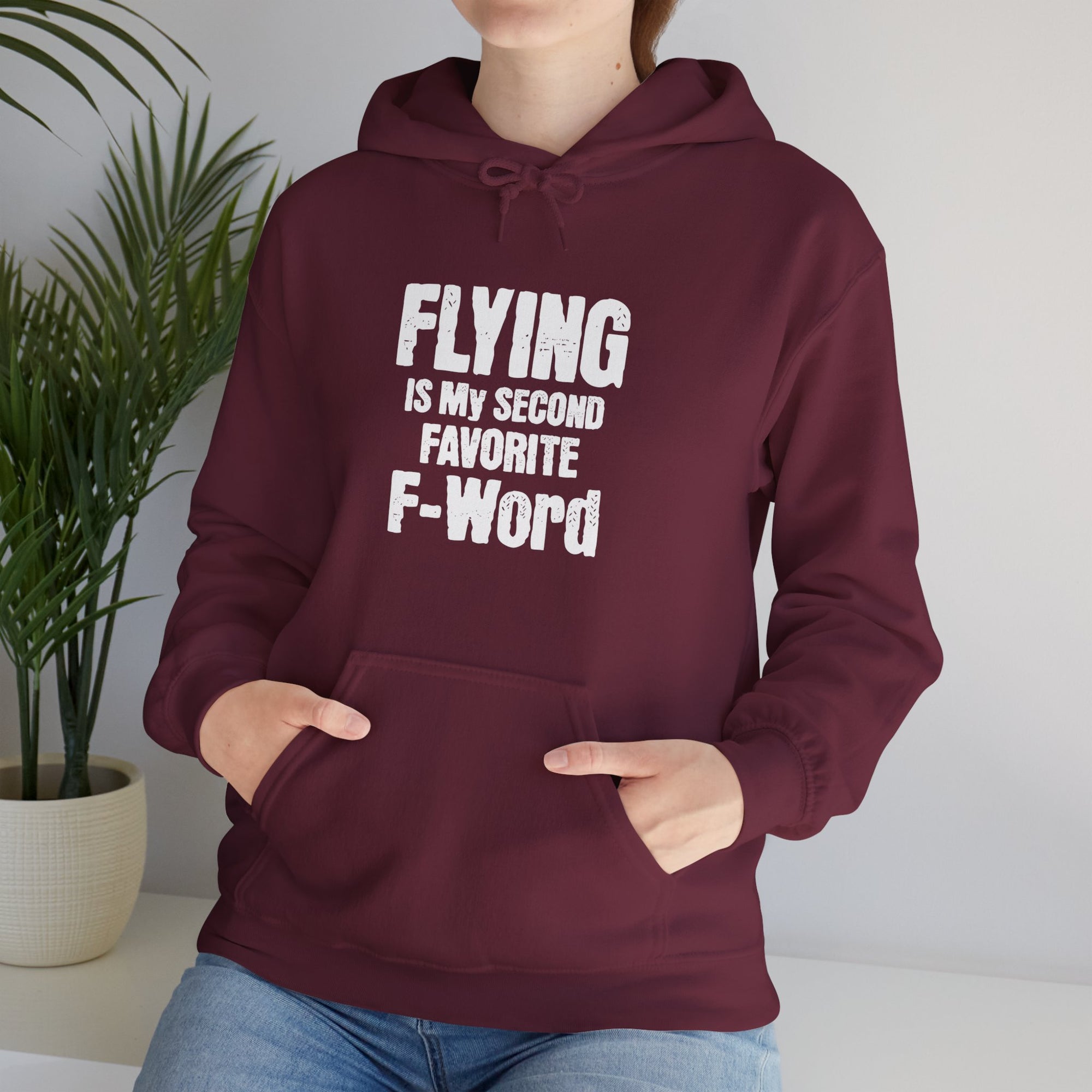 Flying Is My Second Favrite Word  - Pullover Hoodie