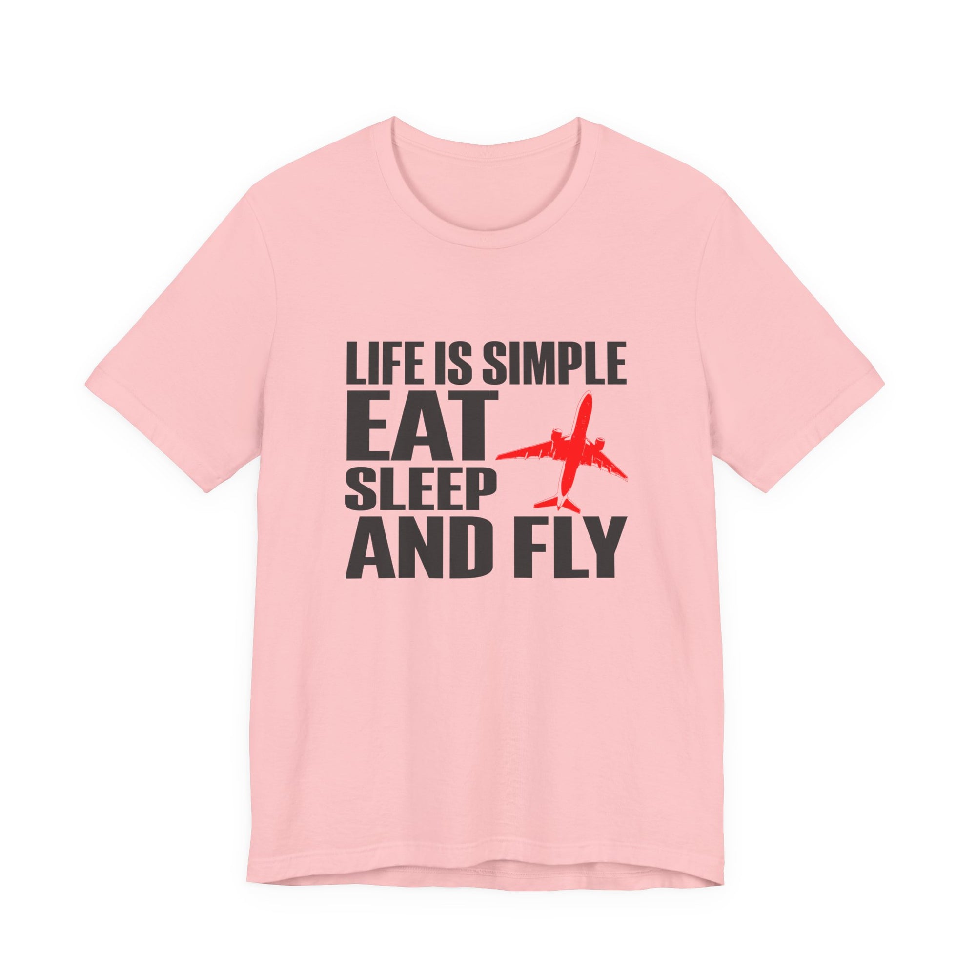 Life Is Simple  Unisex Jersey Tee - Perfect for Aviation Enthusiasts
