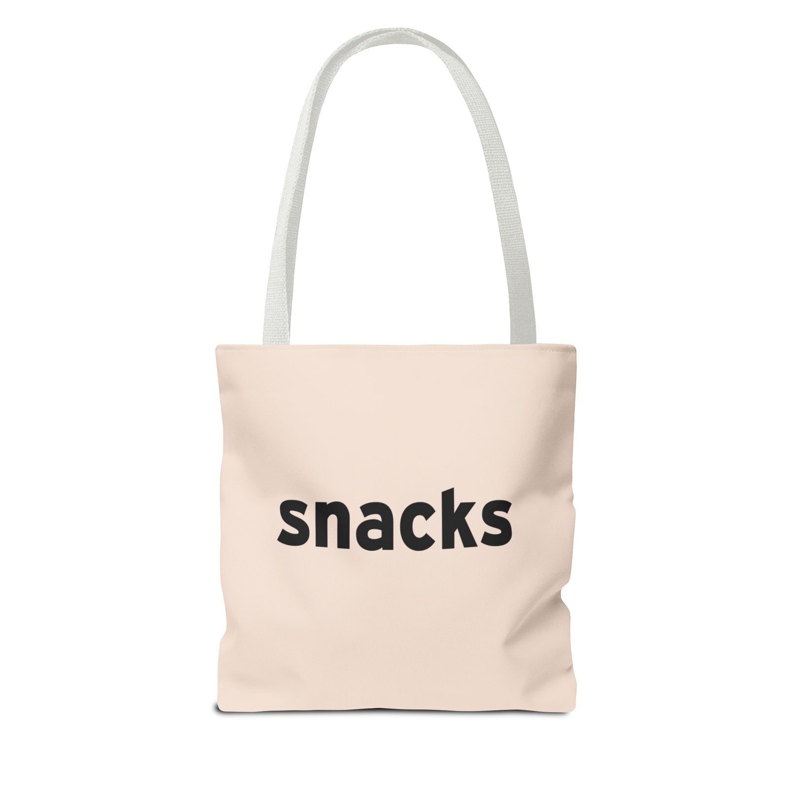 Snacks Tote Bag — Printed Green Travel Tote