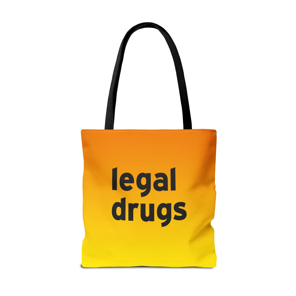 Legal Drugs Tote Bag — Printed Green Travel Tote