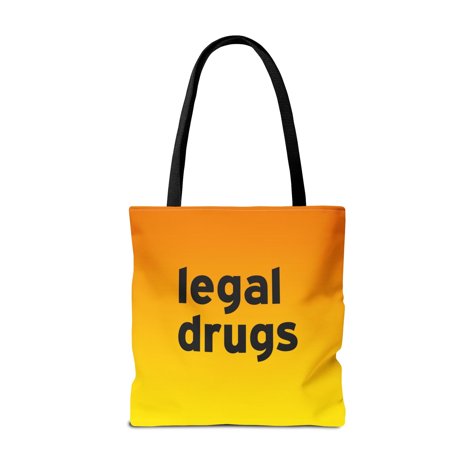 Legal Drugs Tote Bag — Printed Green Travel Tote