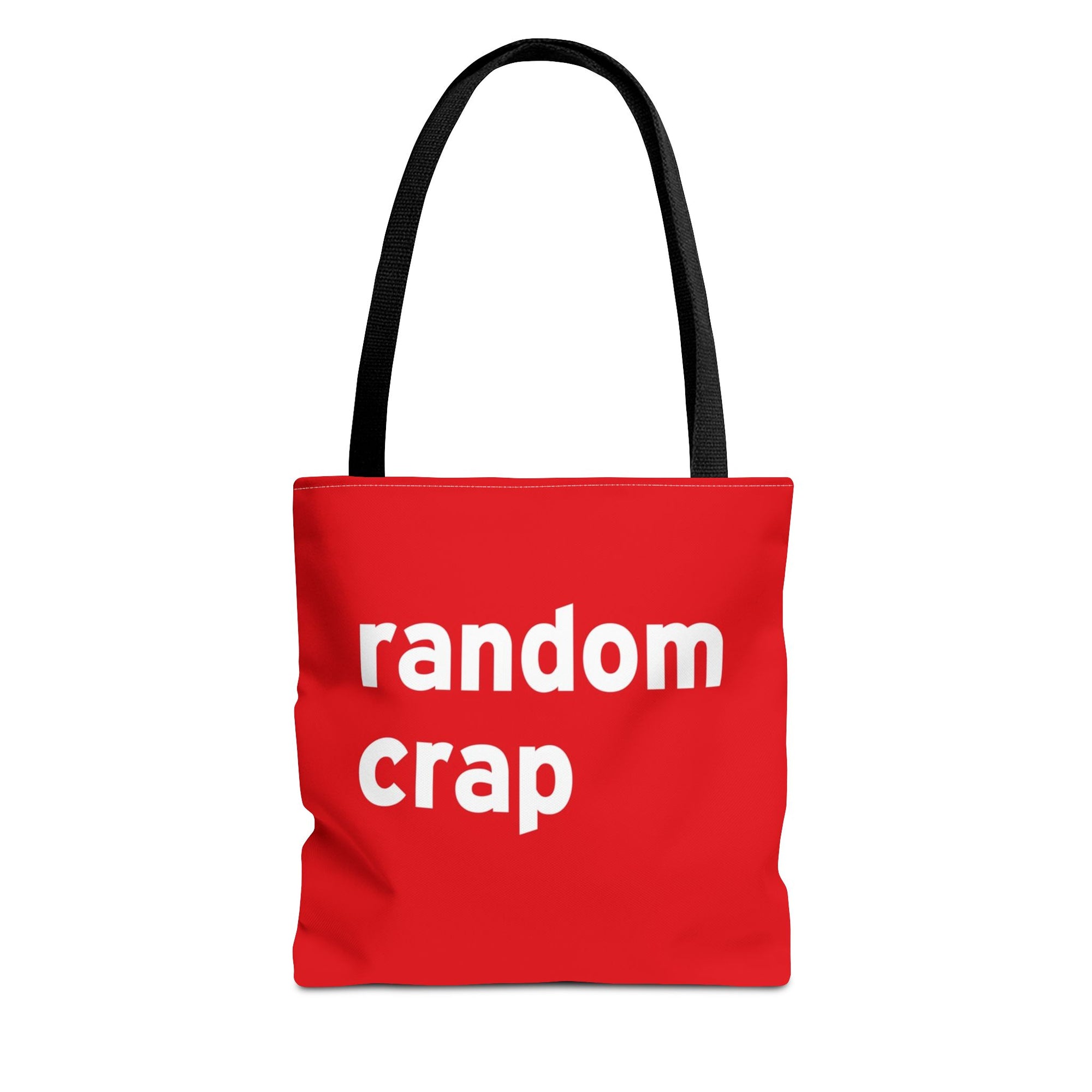 Random Crap Tote Bag — Printed Green Travel Tote