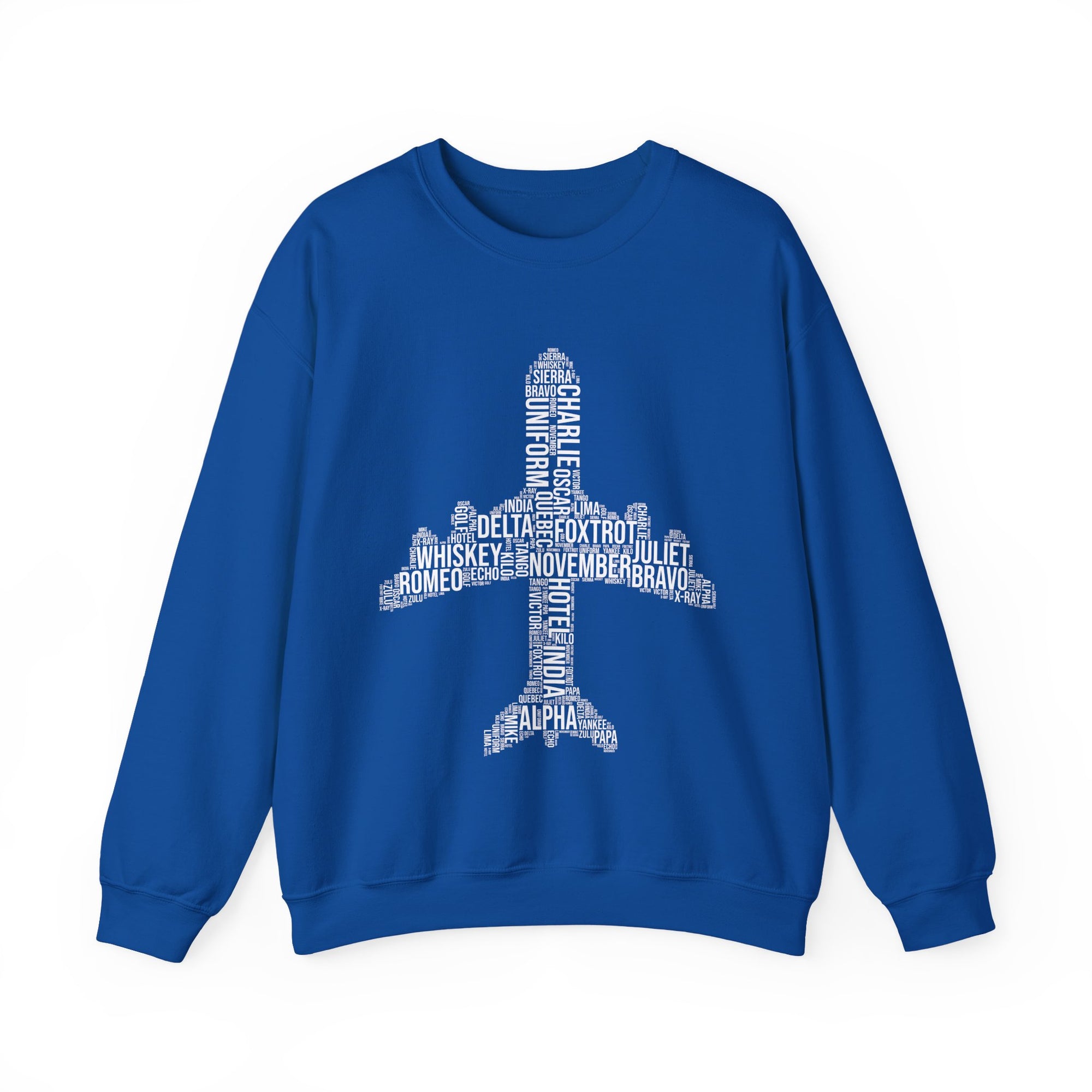 Airplane Typography  -  Unisex Crewneck Sweatshirt