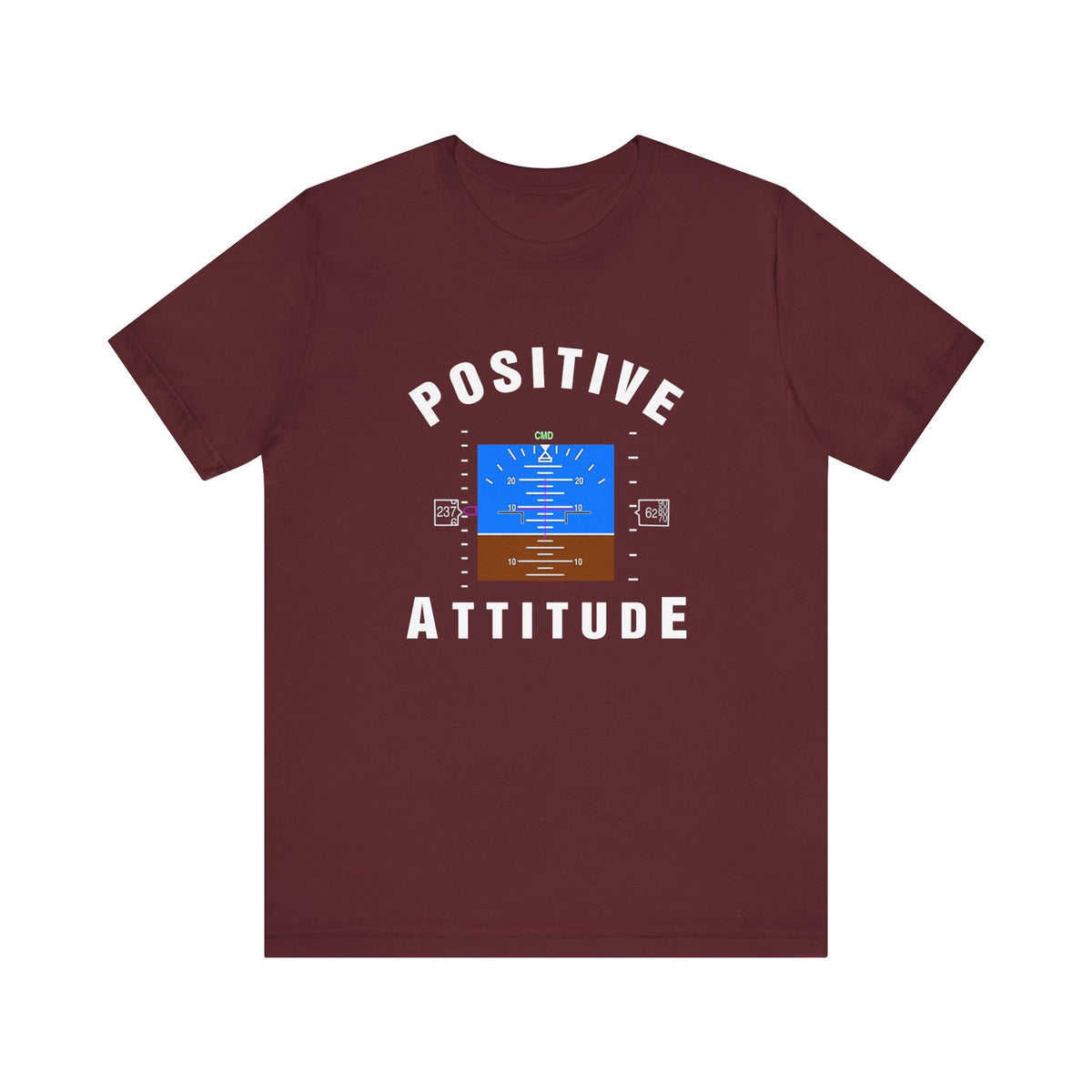 Positive Attitude Unisex Jersey Tee - Perfect for Aviation Enthusiasts