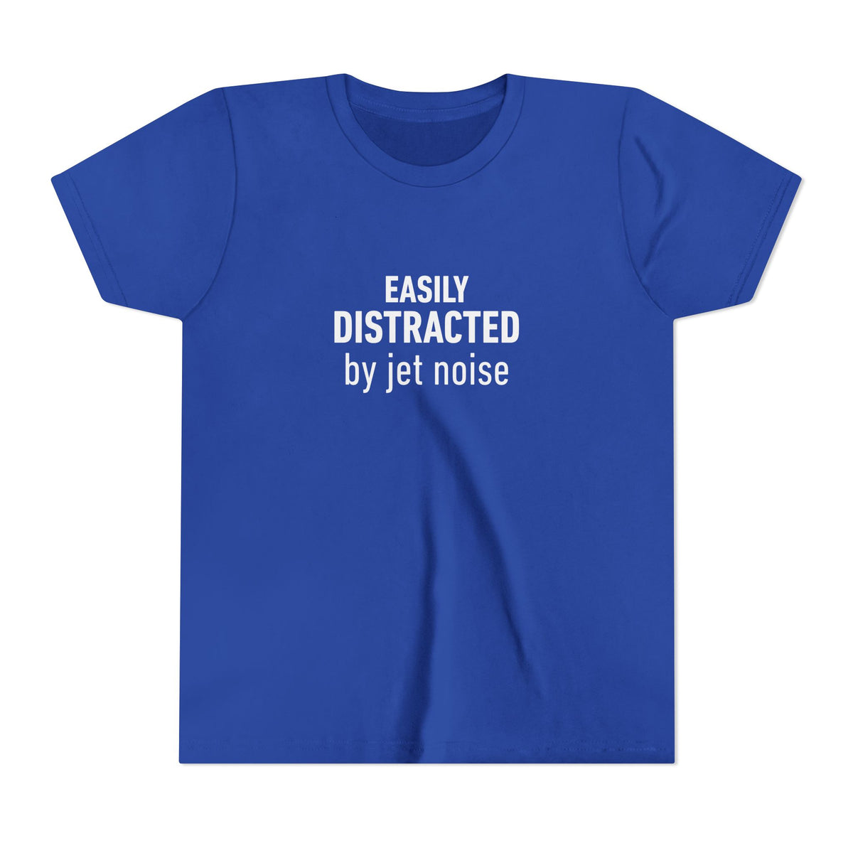 Easily Distracted by Jet Noise - Unisex Youth Short Sleeve Tee