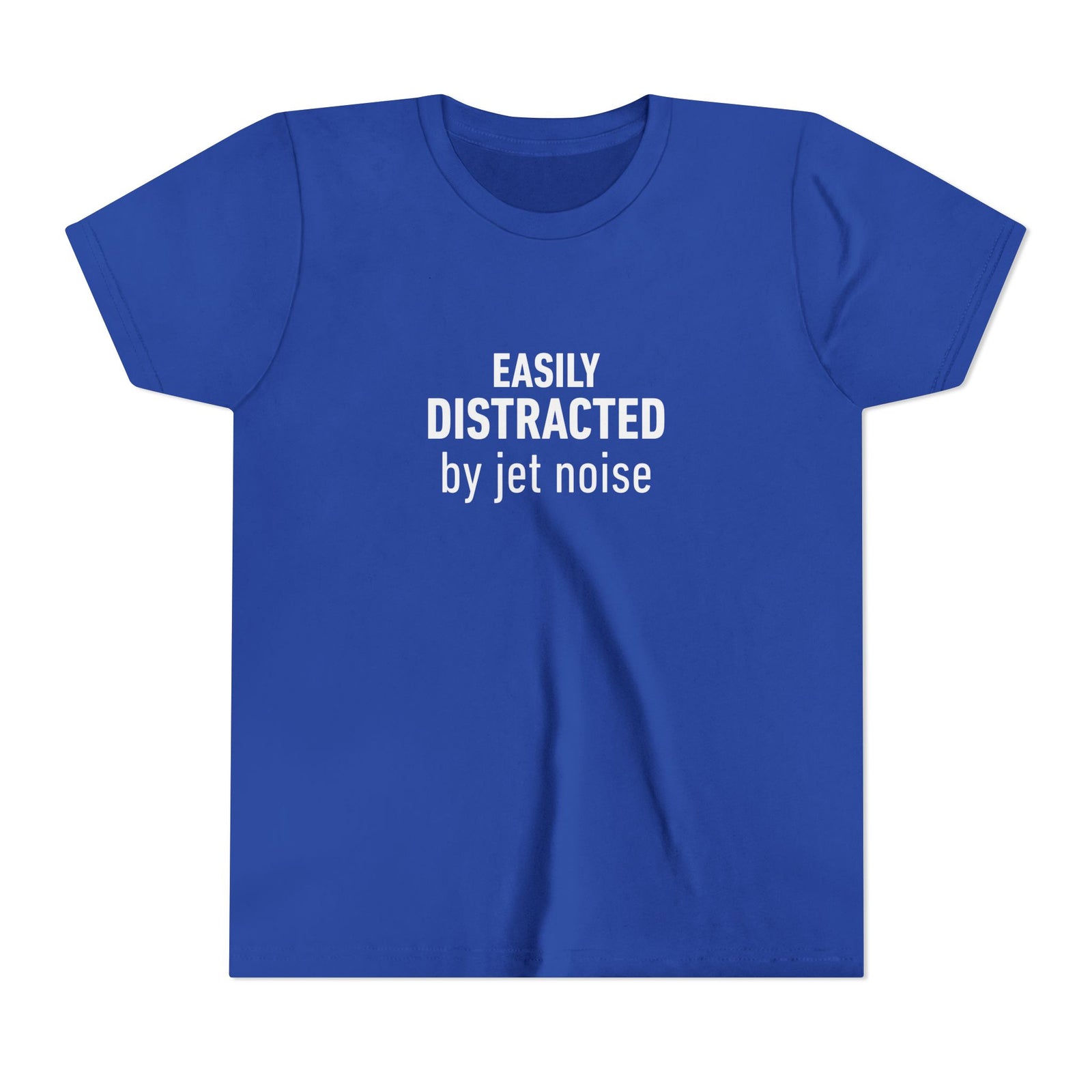 Easily Distracted by Jet Noise - Unisex Youth Short Sleeve Tee