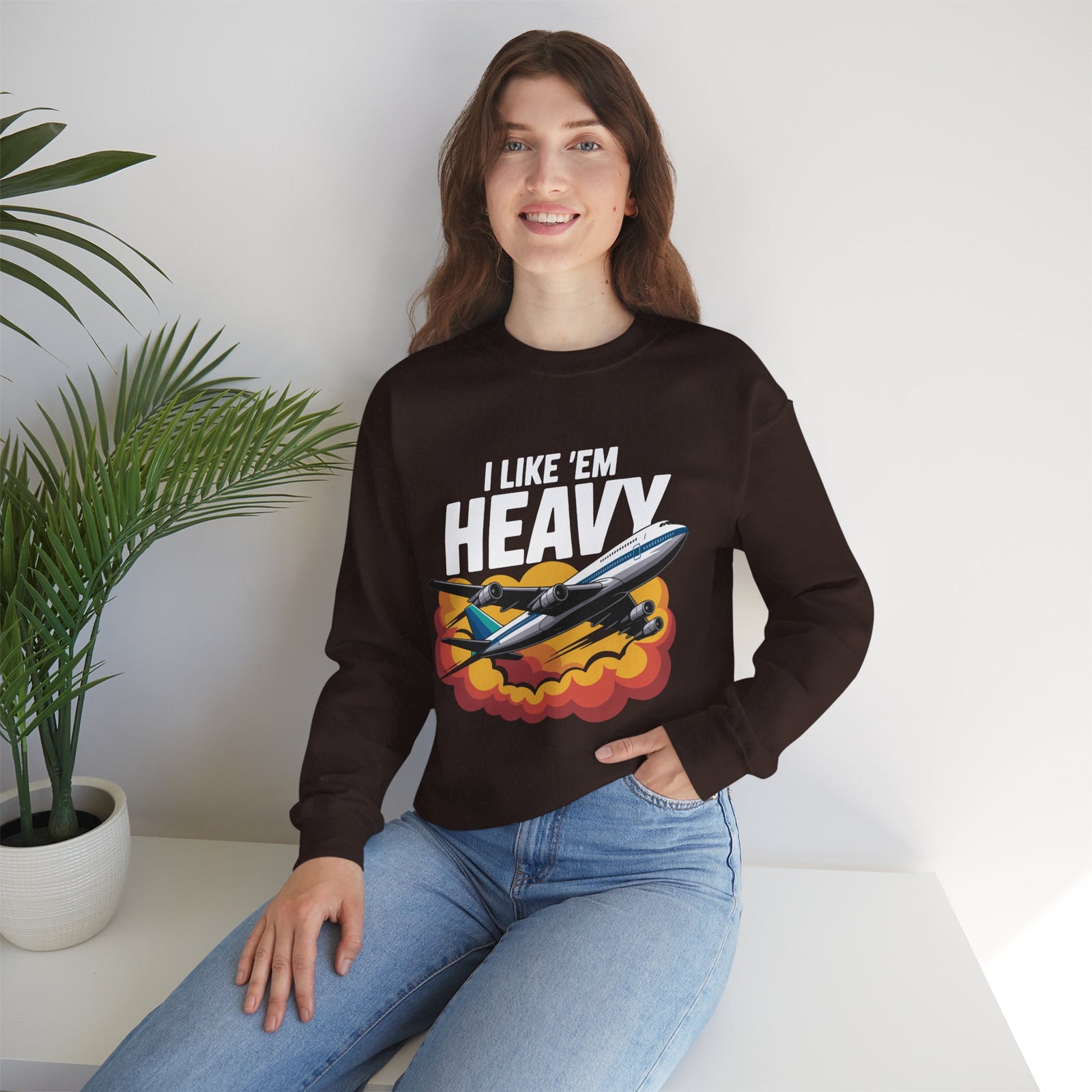 I like ‘Em Heavy -  Unisex Crewneck Sweatshirt