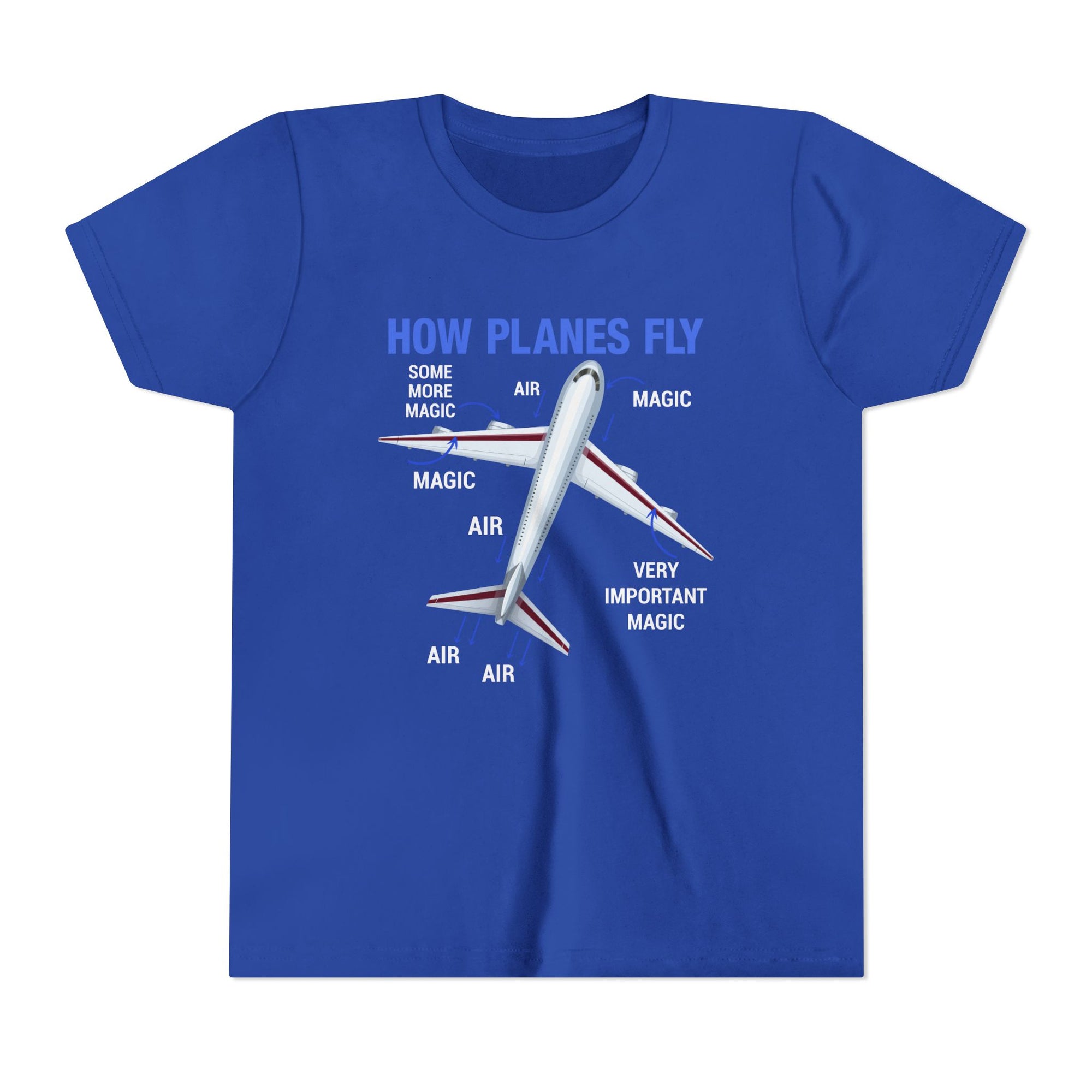 How Planes Fly - Unisex Youth Short Sleeve Tee
