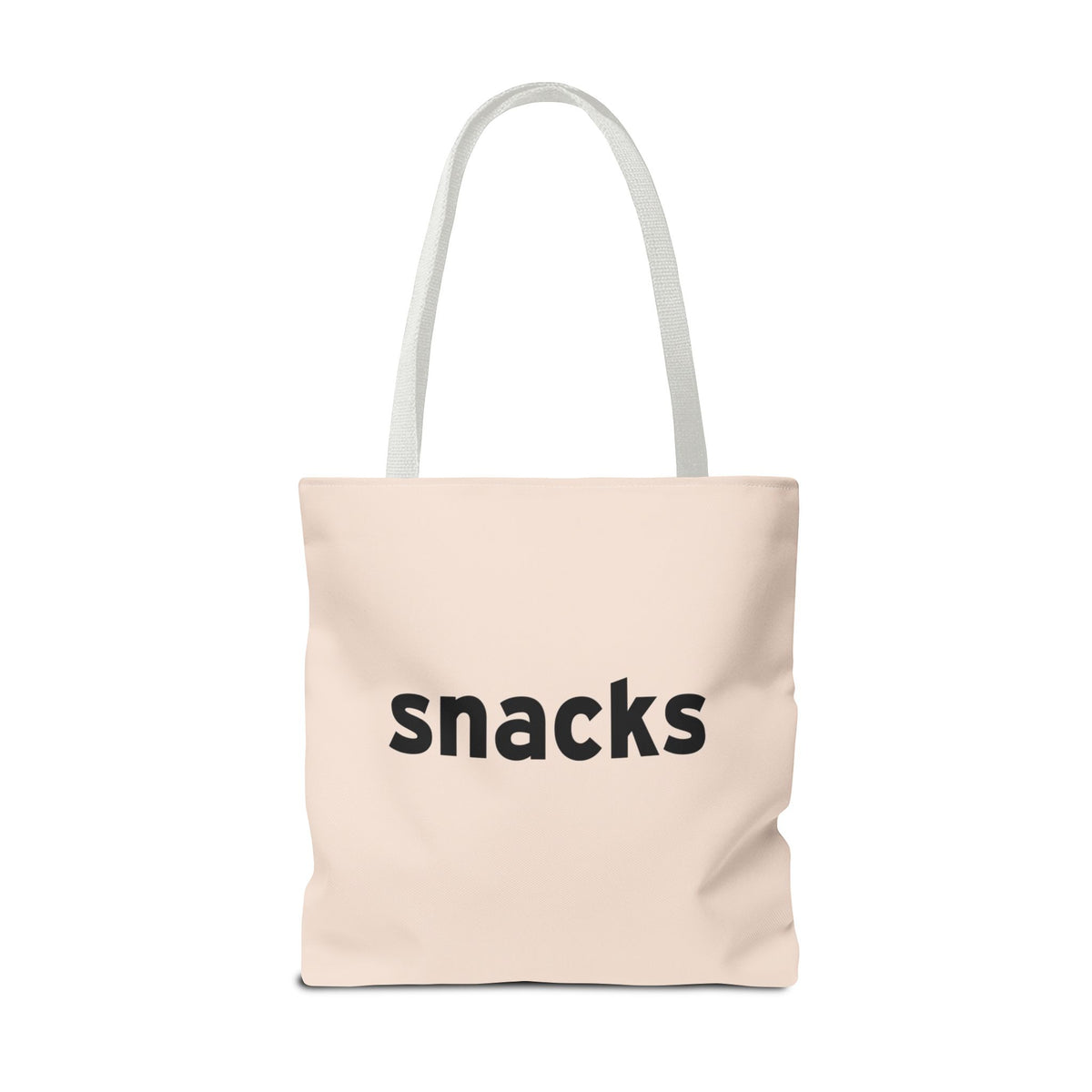 Snacks Tote Bag — Printed Green Travel Tote