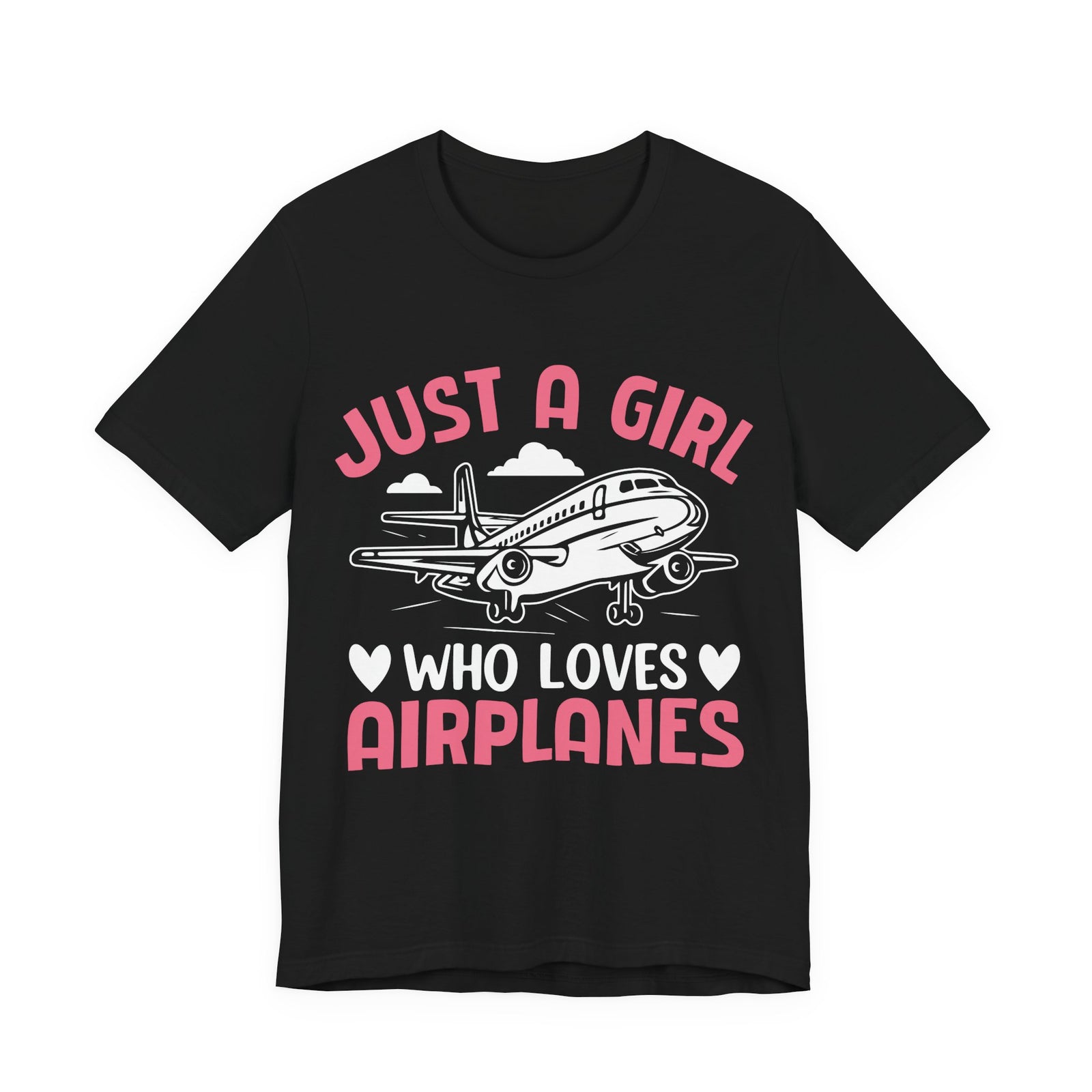 Just A Girl Who Loves Aieplanes  - Unisex Jersey Tee