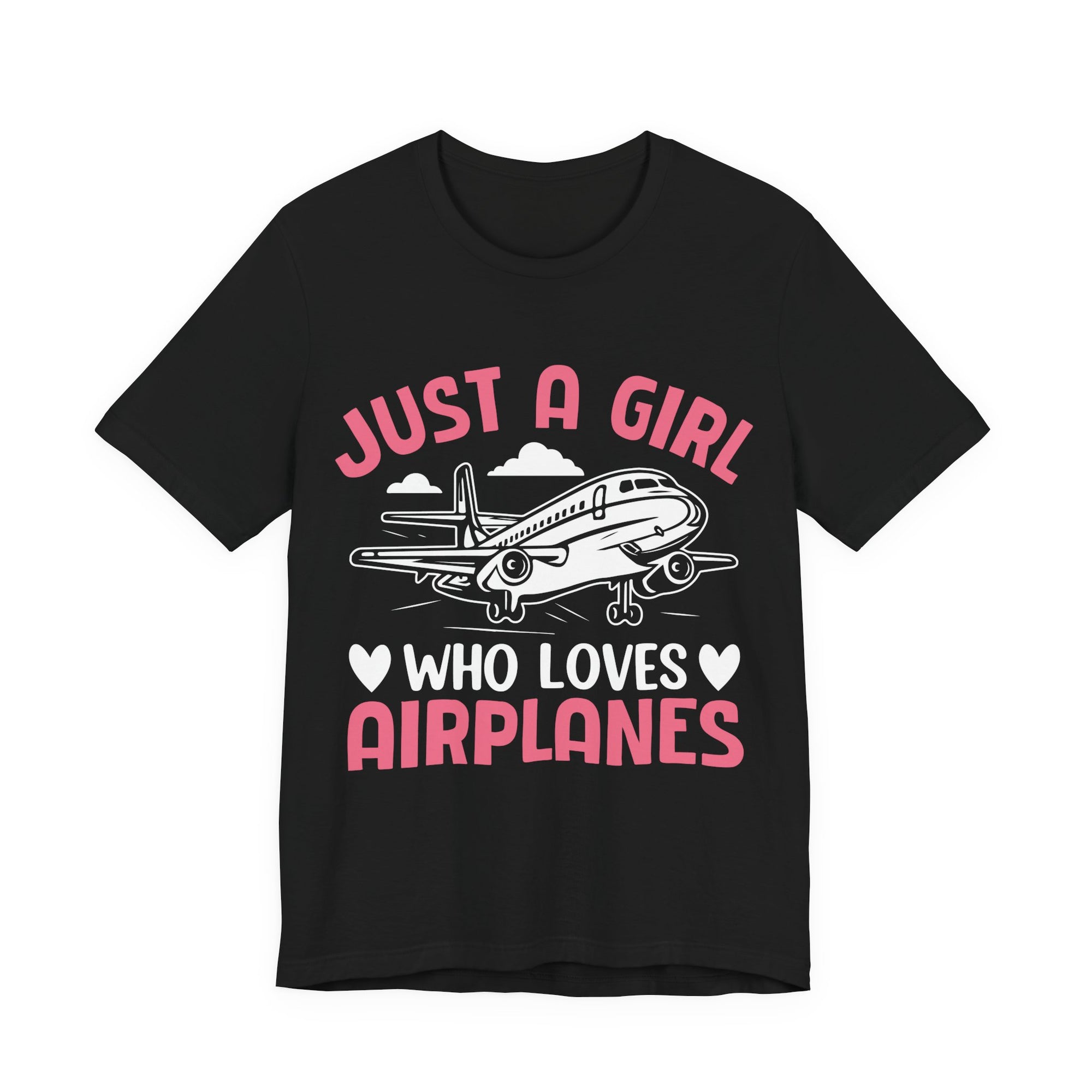 Just A Girl Who Loves Aieplanes  - Unisex Jersey Tee