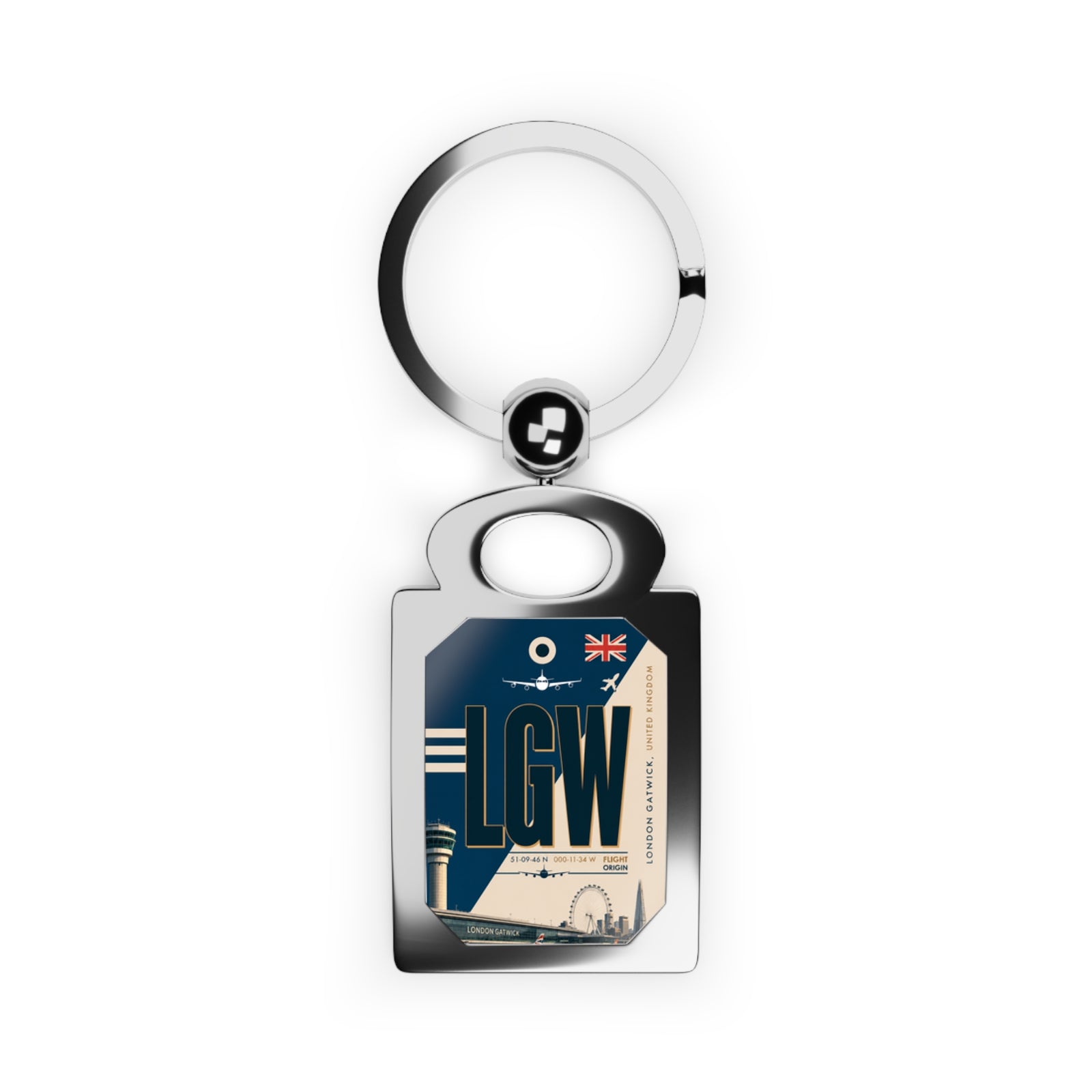 LGW - Rectangle Keyring